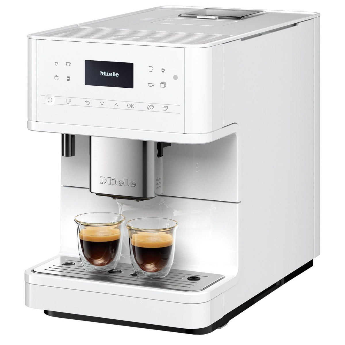 Miele CM6160 Milk Perfection Countertop Coffee Machine - White