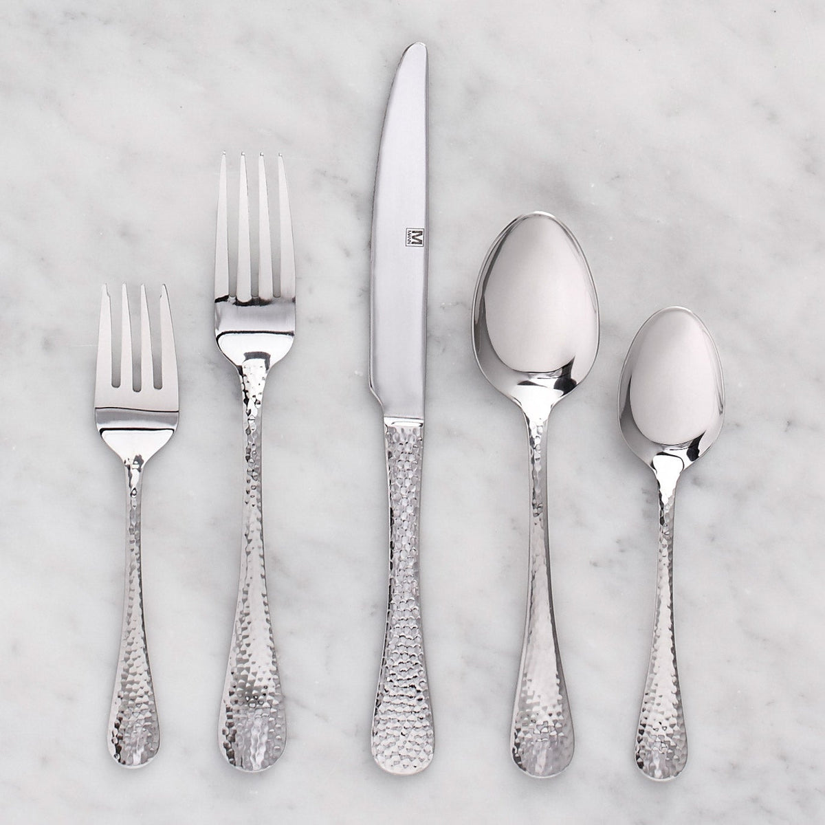 Chicago Hammered Flatware Set 60-Piece 100470903 1306020