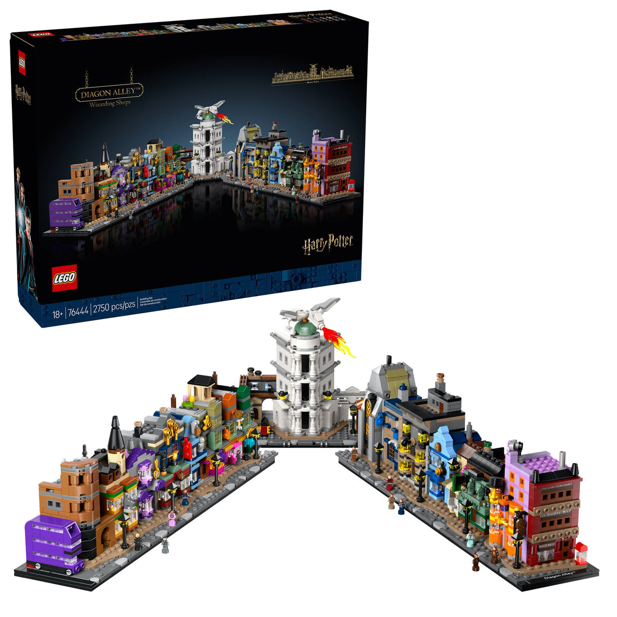 LEGO Harry Potter Diagon Alley Wizarding Shops 76444