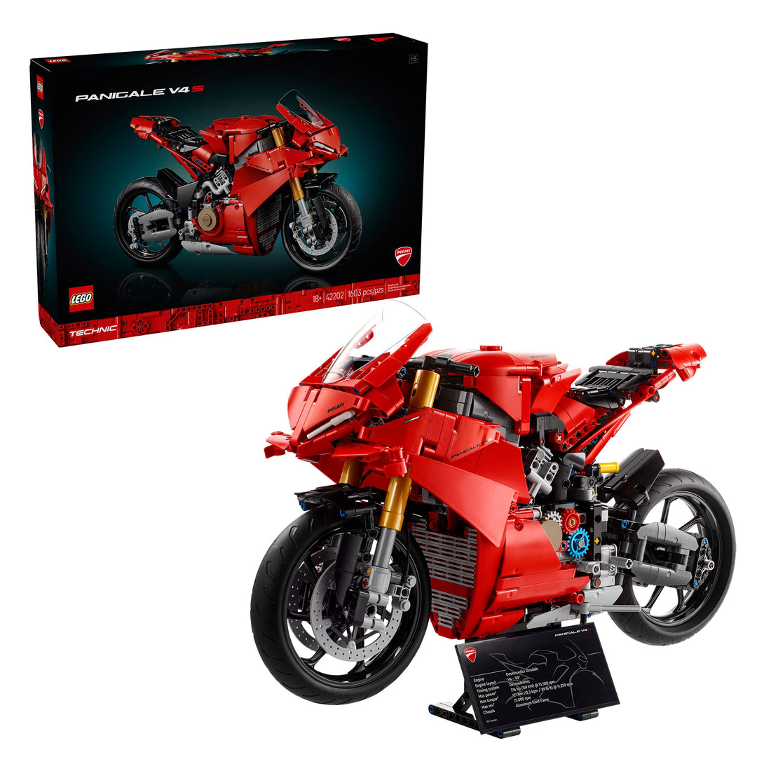 LEGO Technic Ducati Panigale V4 S Motorcycle 42202