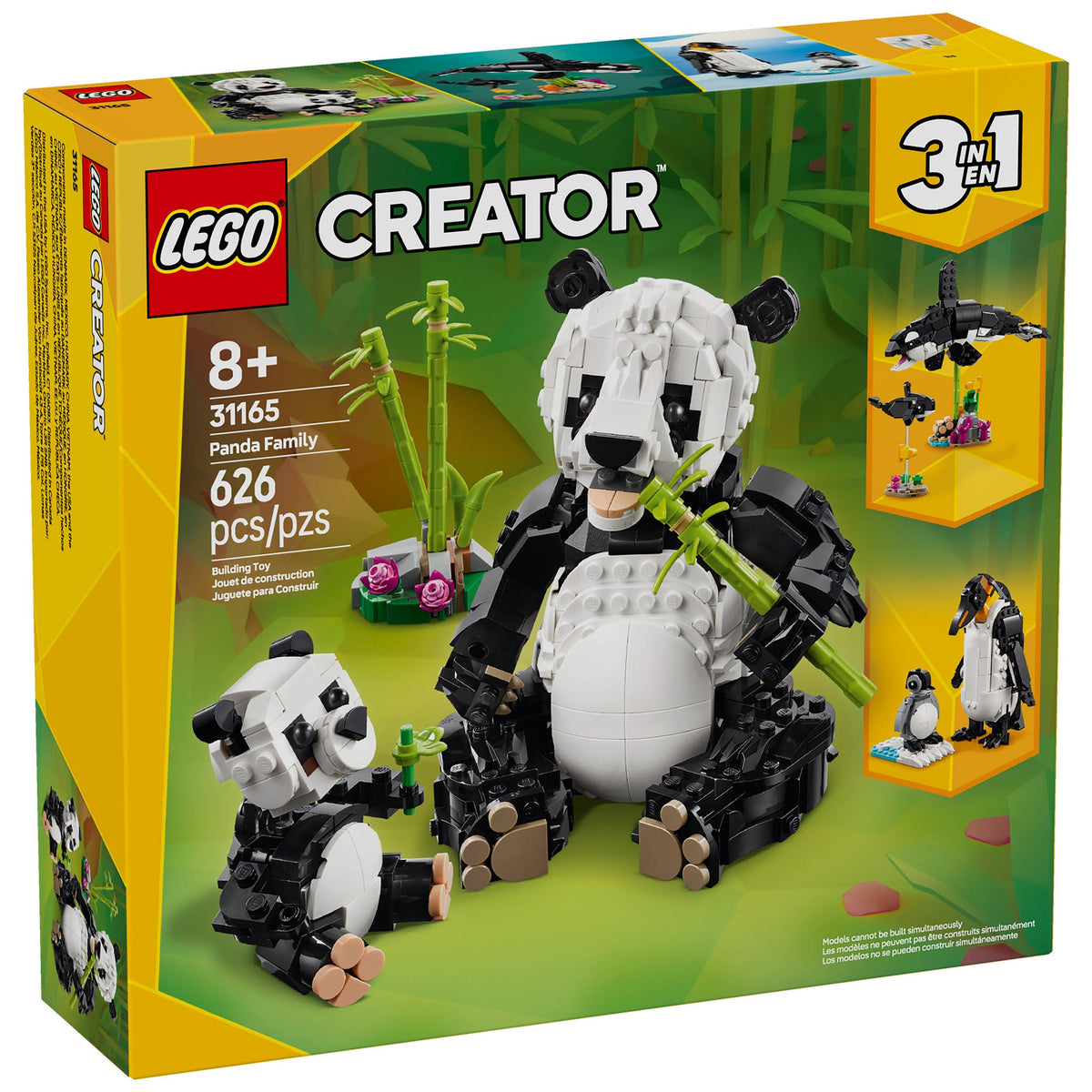 LEGO Creator 3 in 1 Wild Animals Panda Family 31165