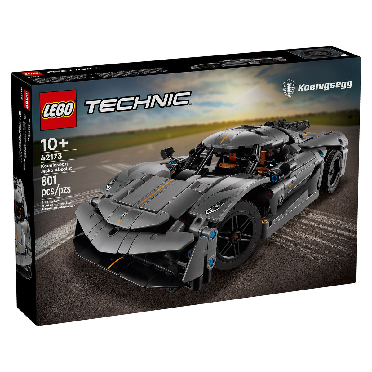LEGO Technic Koenigsegg Jesko Absolut Grey Hypercar 42173