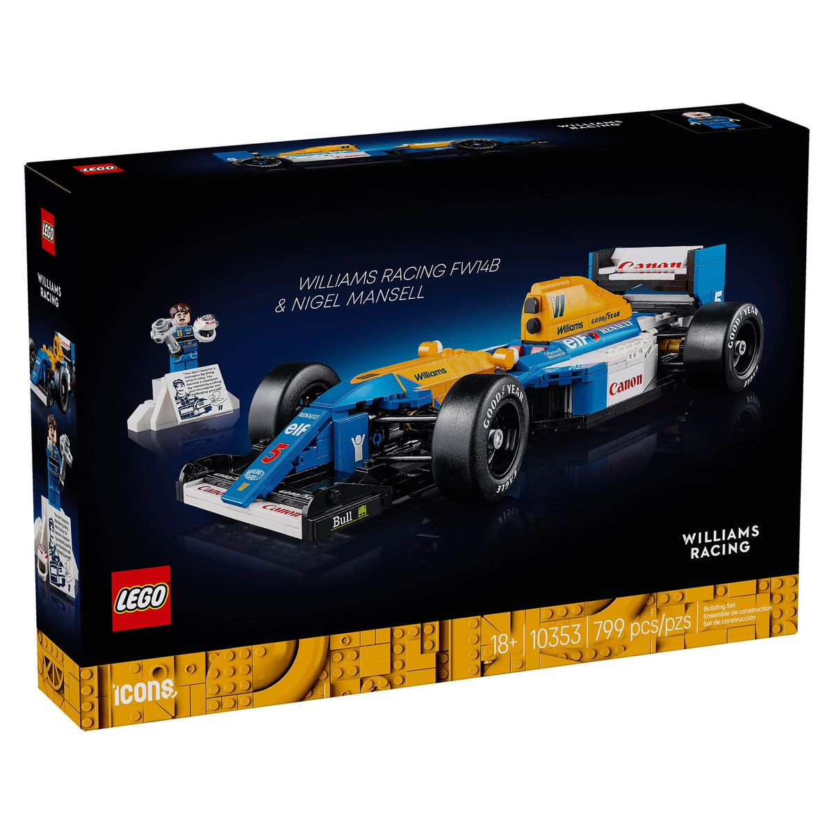 LEGO Icons Williams Racing FW14B & Nigel Mansell 10353