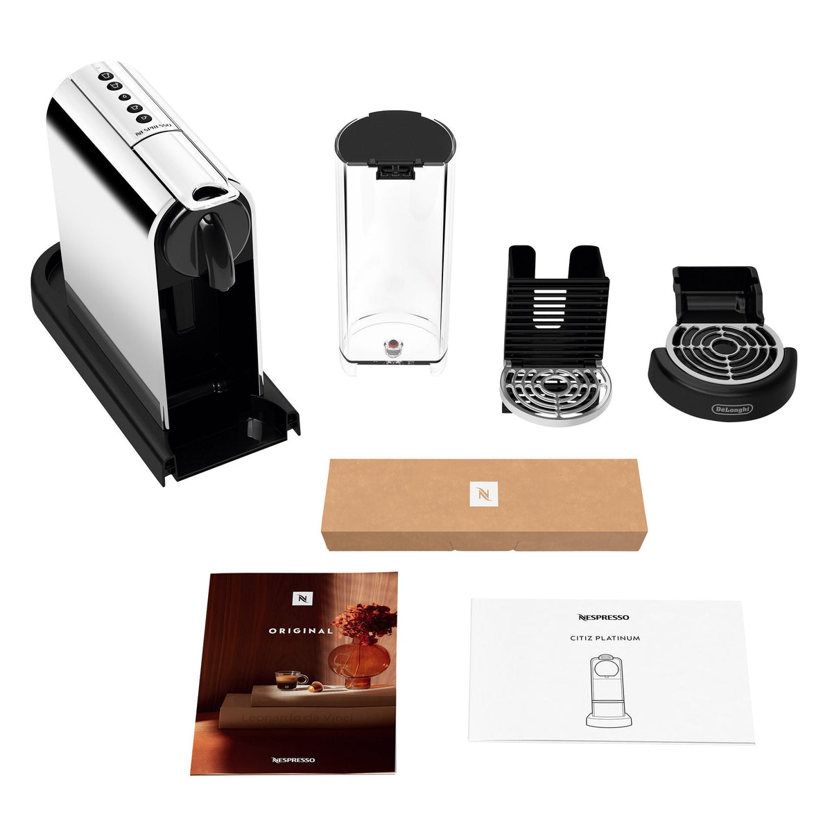 Nespresso Citiz Espresso Machine by De'Longhi Platinum EN220M