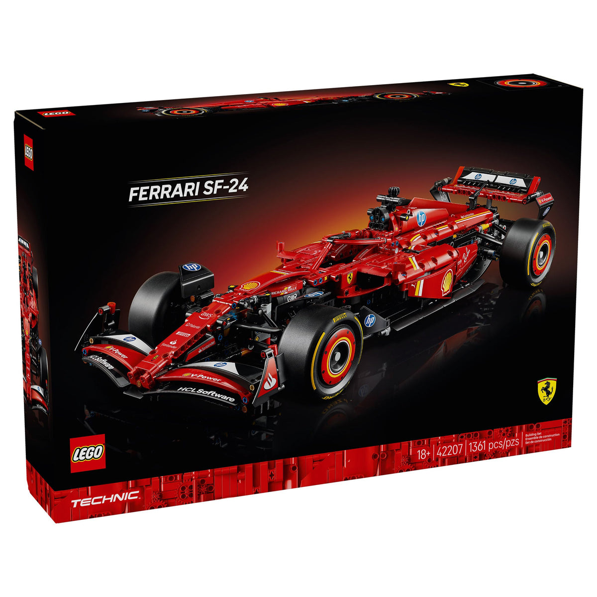 LEGO Technic Ferrari SF-24 F1 Car Model Kit 42207 1361-Piece