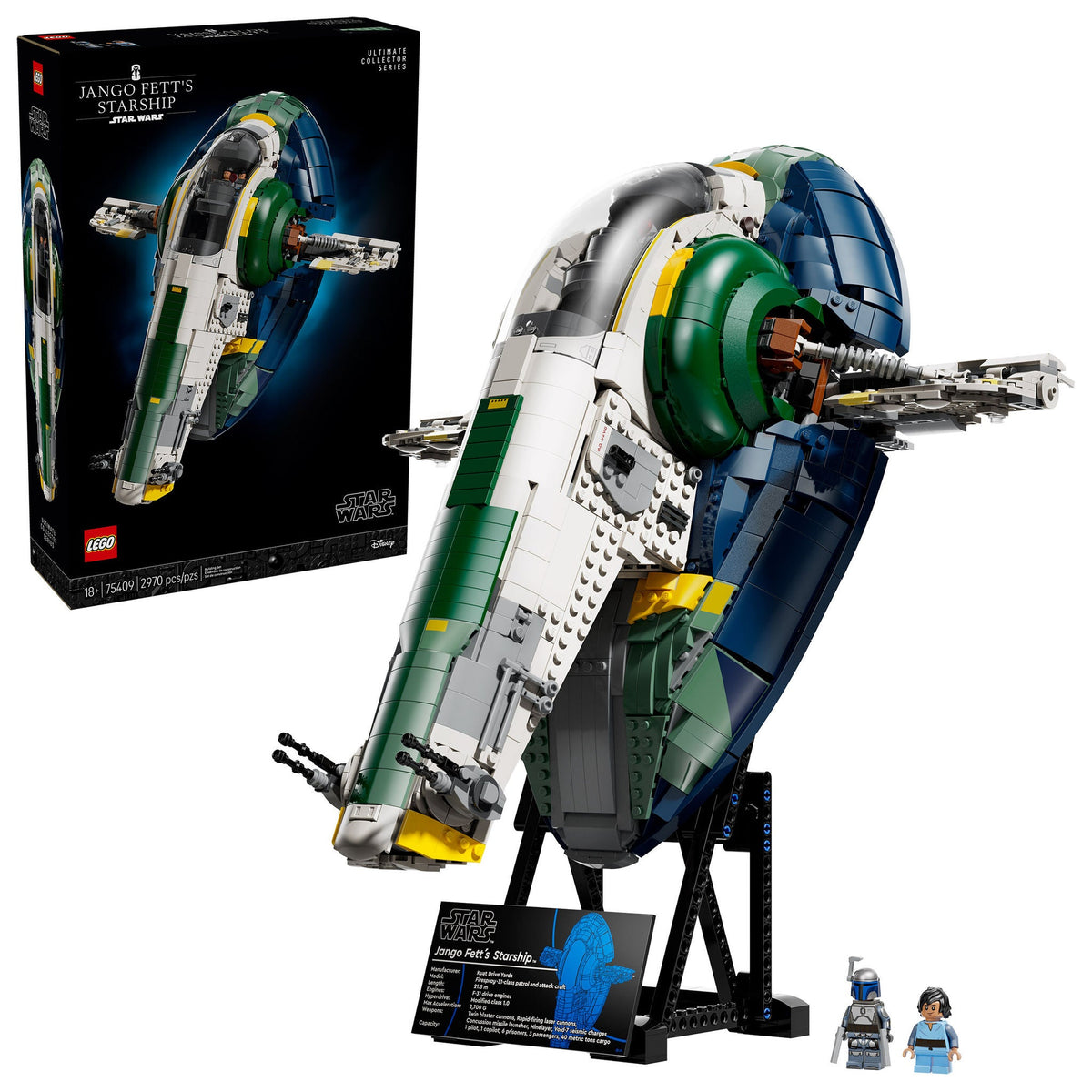 LEGO Star Wars Jango Fett's Firespray-Class Starship 75409