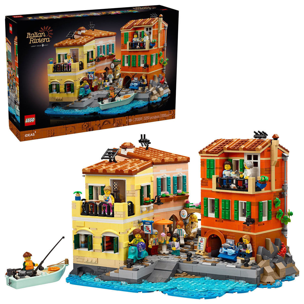LEGO Ideas Italian Riviera Building Set 21359 3251-Piece