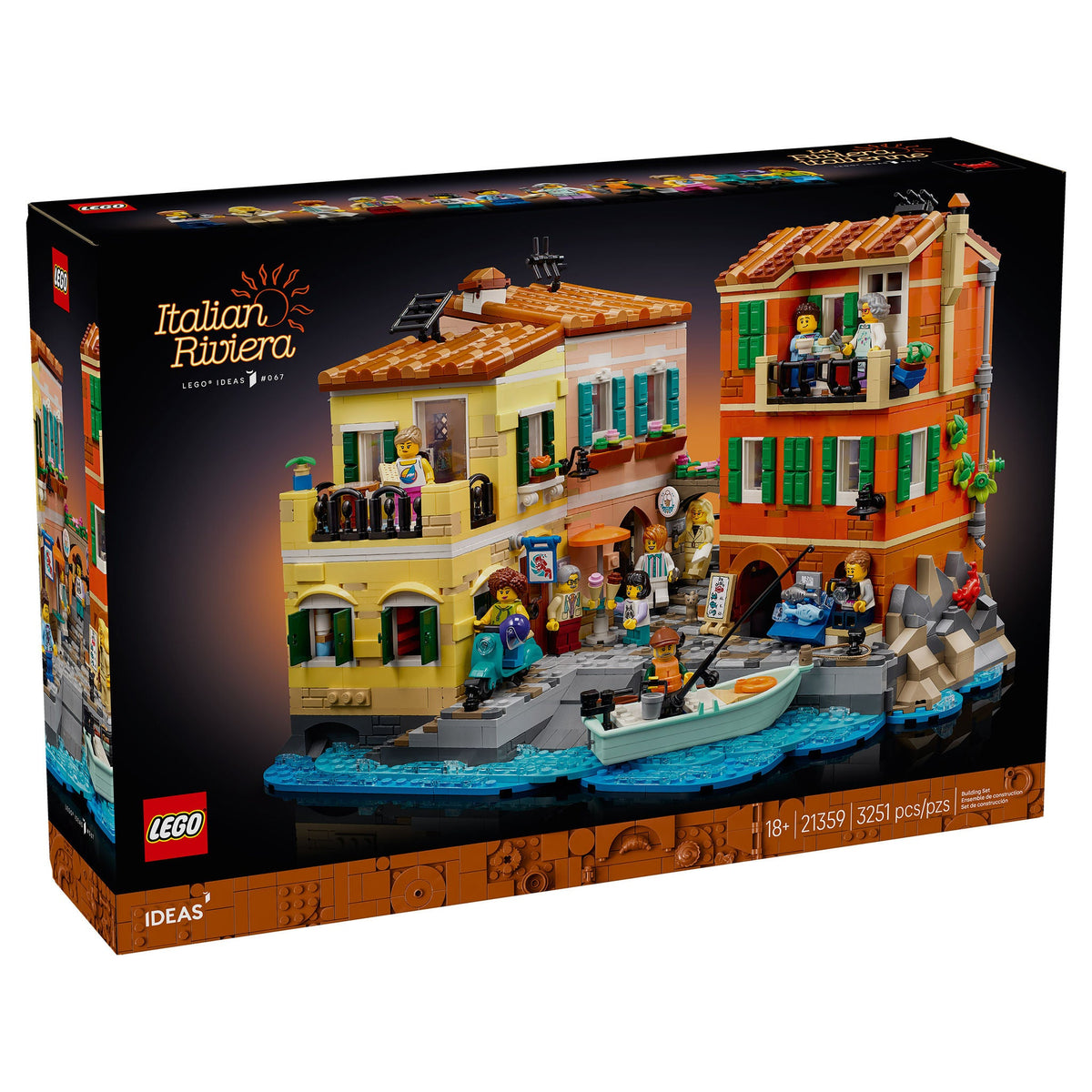 LEGO Ideas Italian Riviera Building Set 21359 3251-Piece