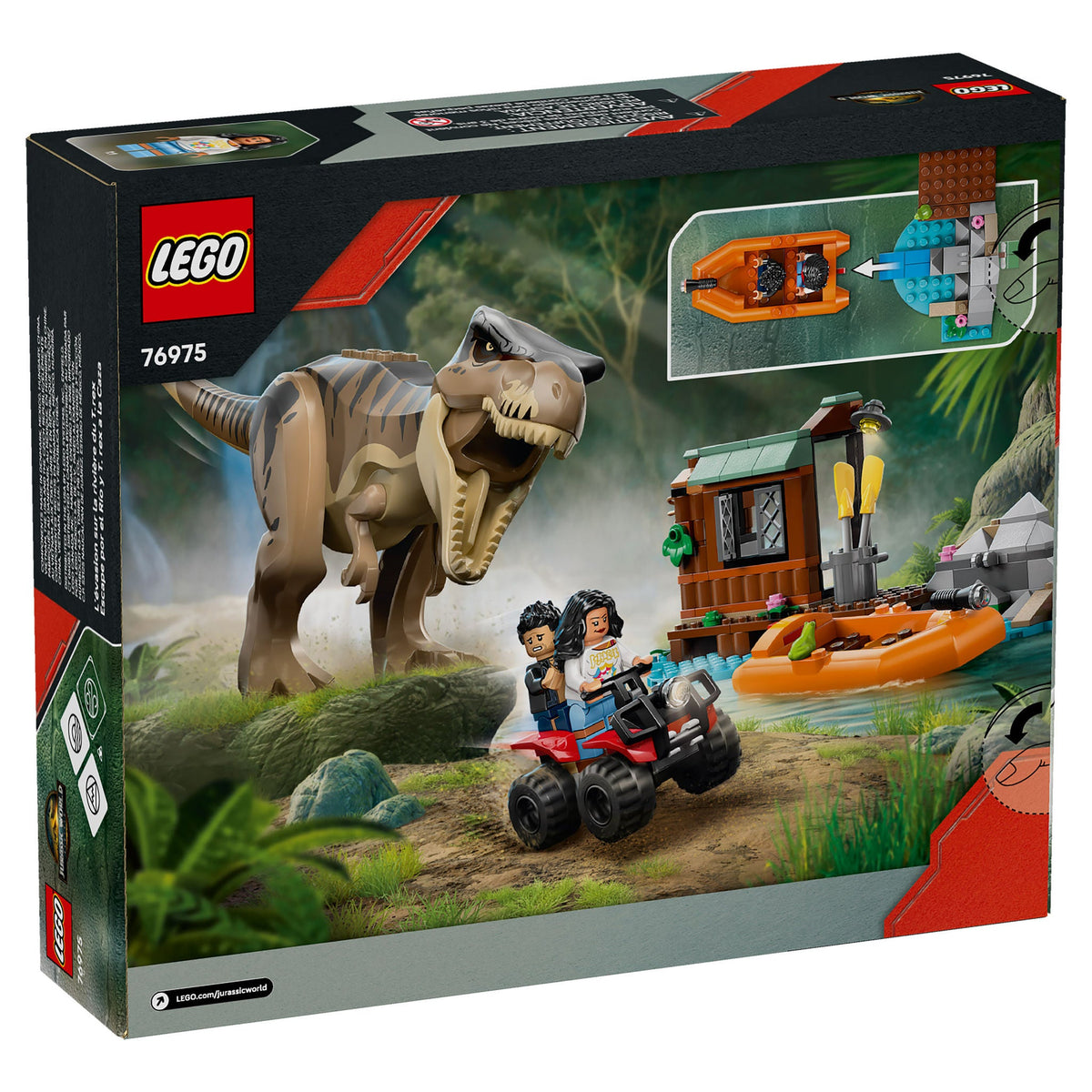 LEGO Jurassic World T. rex River Escape 76975
