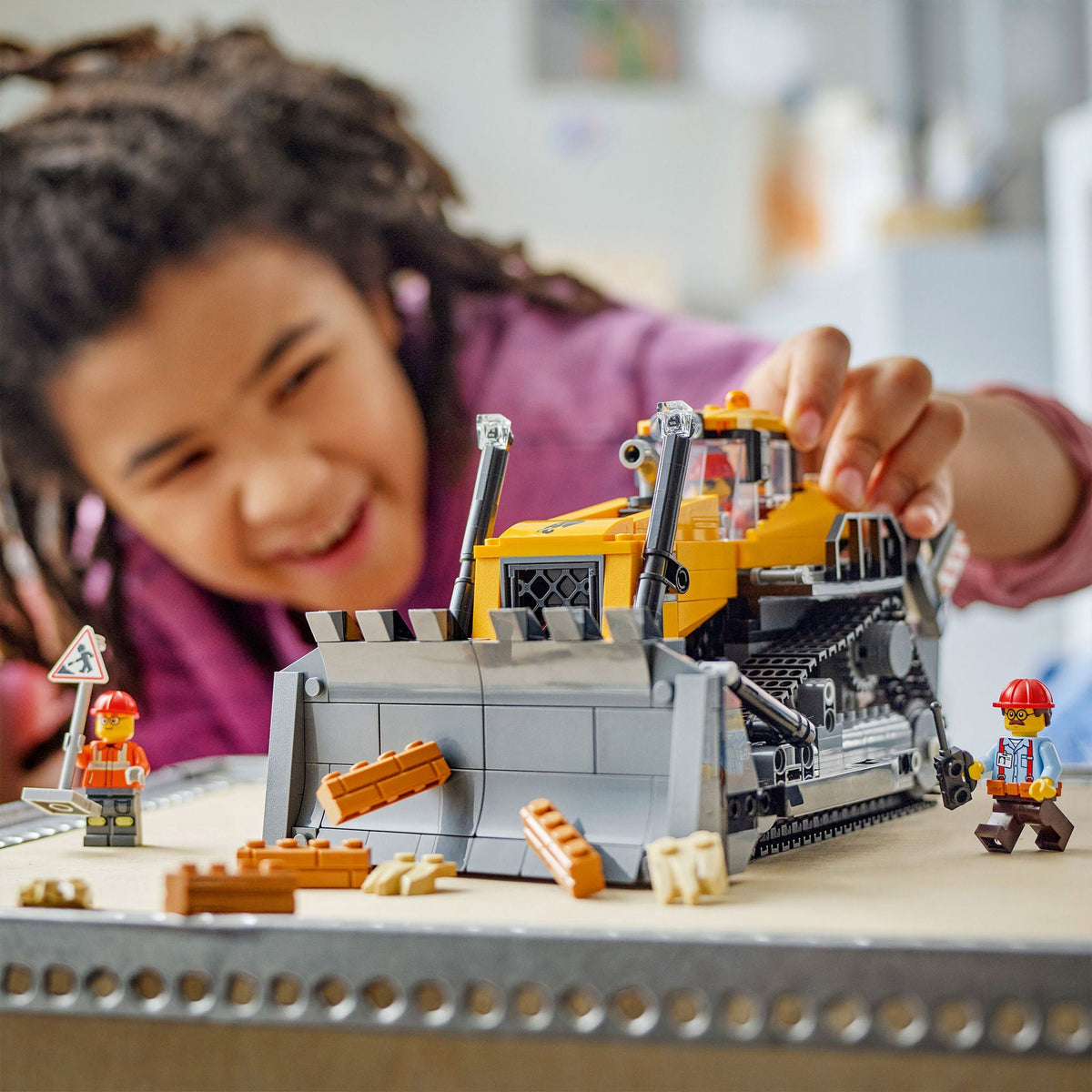 LEGO City Yellow Bulldozer Construction Site 60466