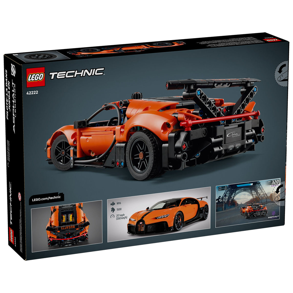LEGO Technic Bugatti Chiron Pur Sport Hypercar 42222