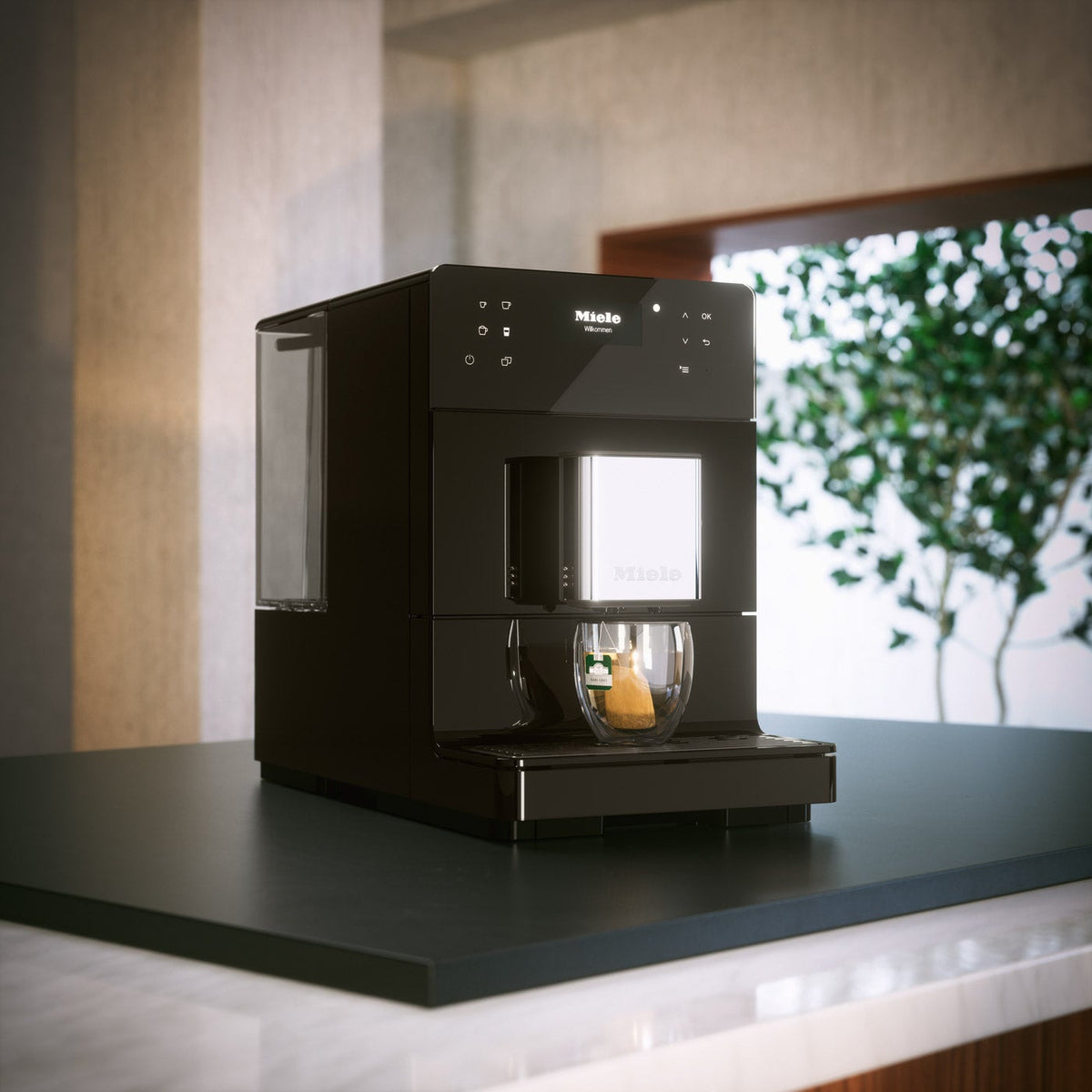 Miele CM5310 Silence Countertop Coffee Machine Obsidian Black
