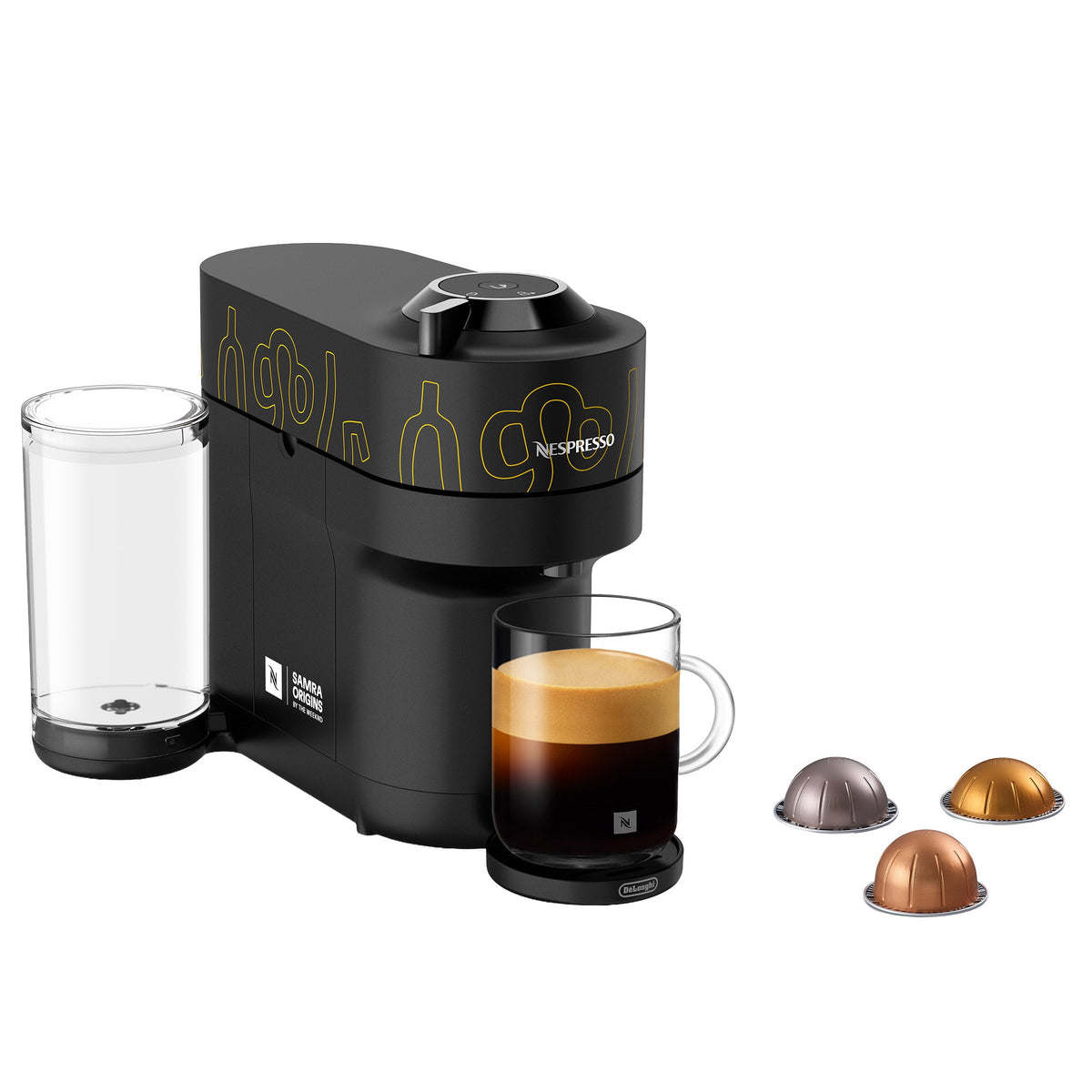 Nespresso Vertuo Pop+ Coffee and Espresso Machine by De'Longhi Buna Yellow