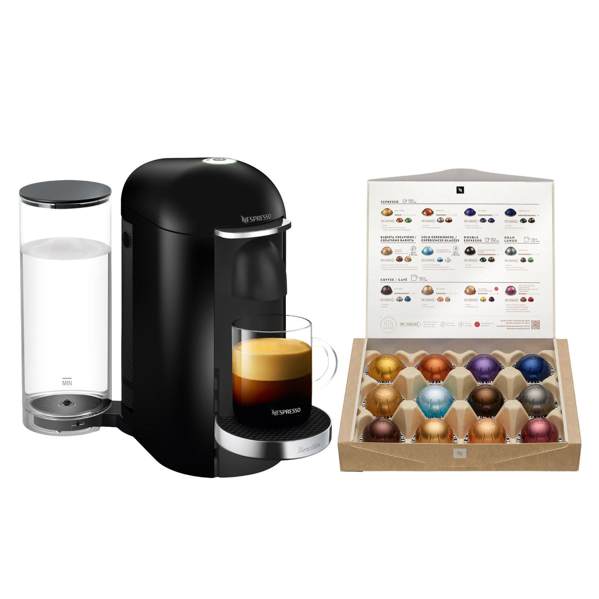 Nespresso VertuoPlus Deluxe Coffee and Espresso Machine by Breville