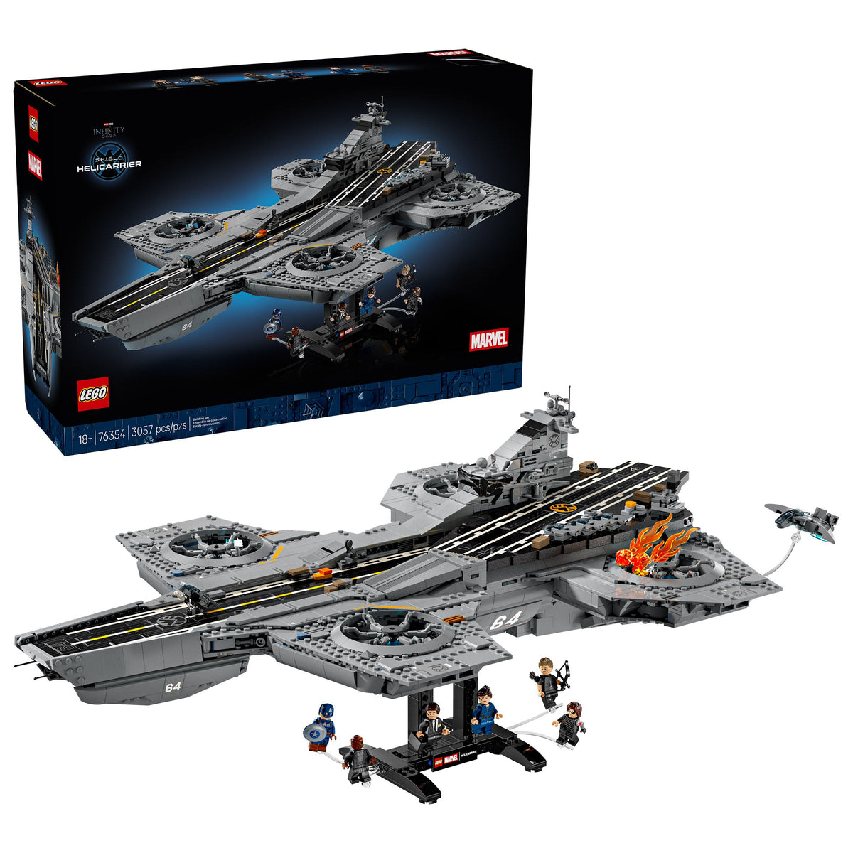 LEGO Marvel S.H.I.E.L.D. Helicarrier 76354 3057-Piece Set