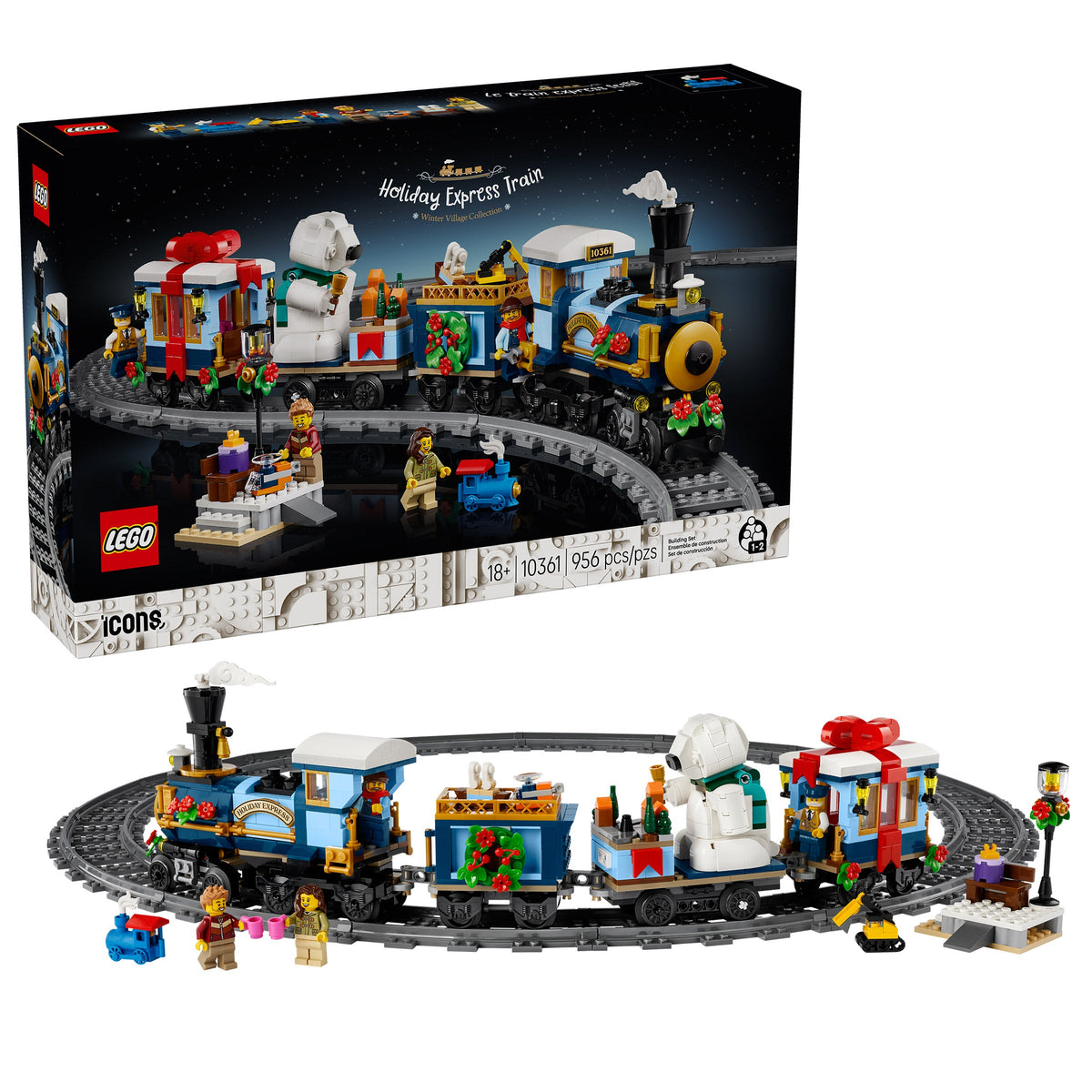 LEGO Icons Holiday Express Train Building Set 10361