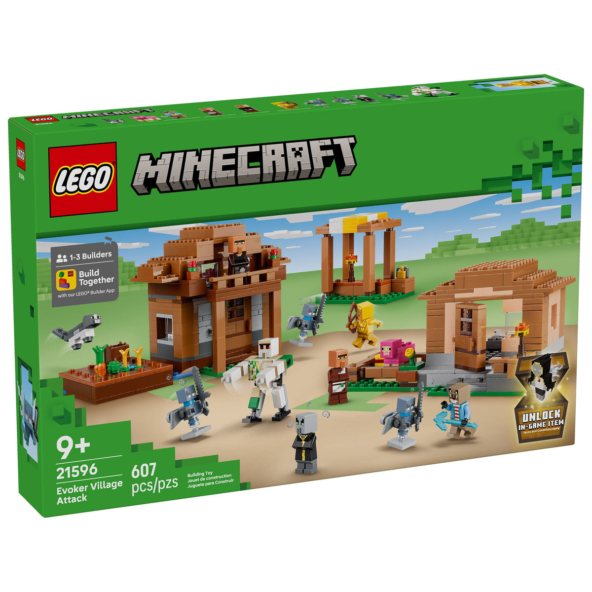 LEGO Minecraft Evoker Village Attack 21596