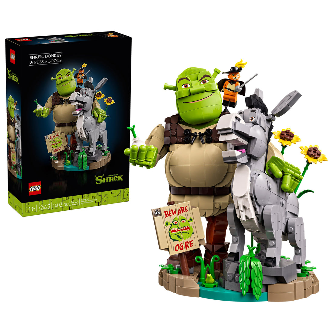 LEGO Shrek Shrek Donkey & Puss in Boots 72423