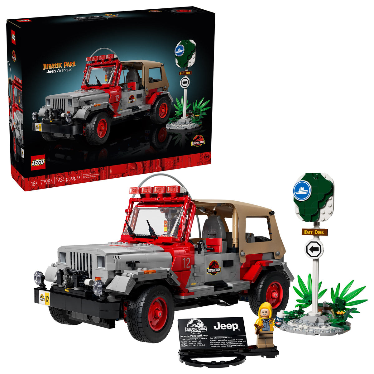 LEGO Jurassic World Jurassic Park Jeep Wrangler 77984