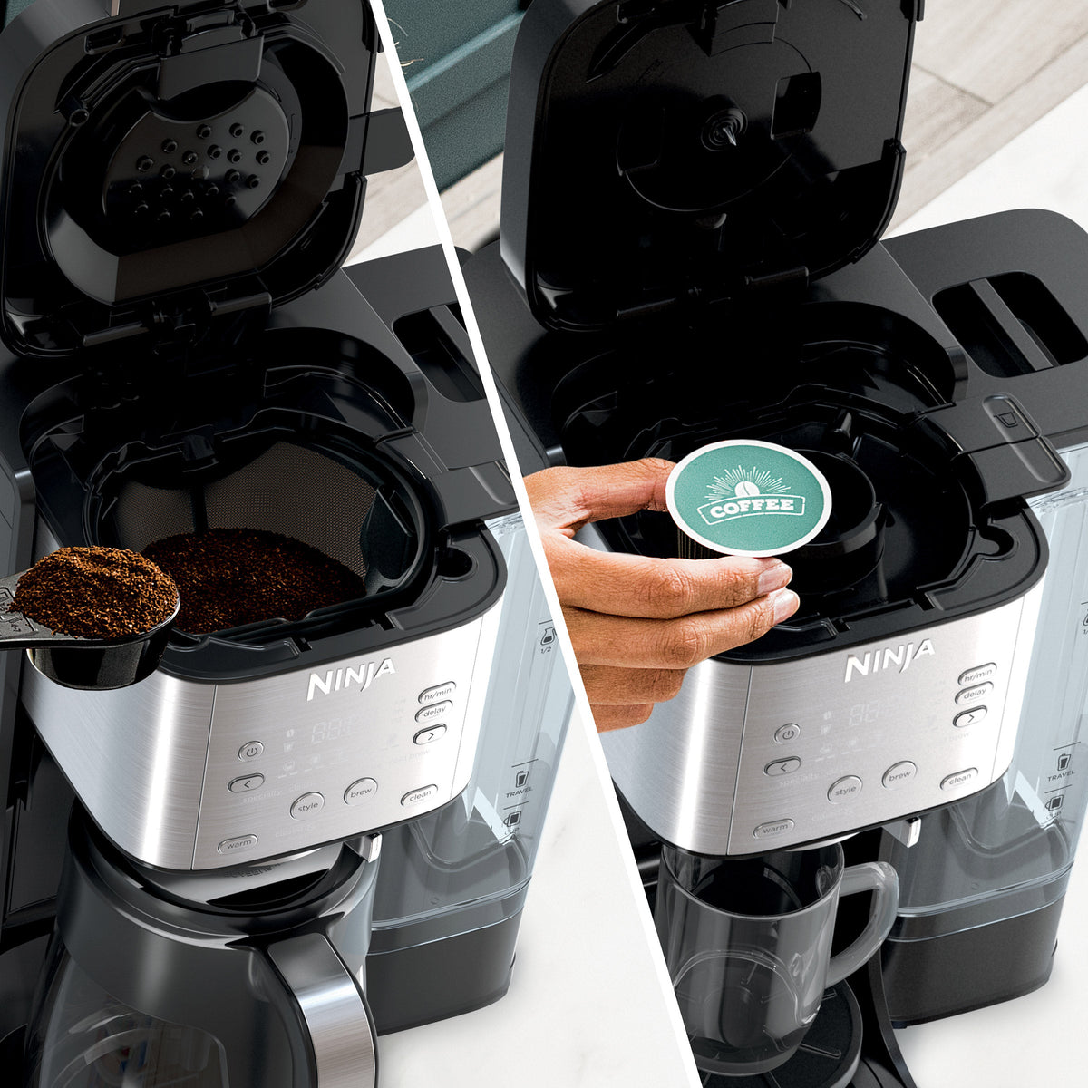 Ninja DualBrew Grounds & Pods Hot & Iced Coffee Maker