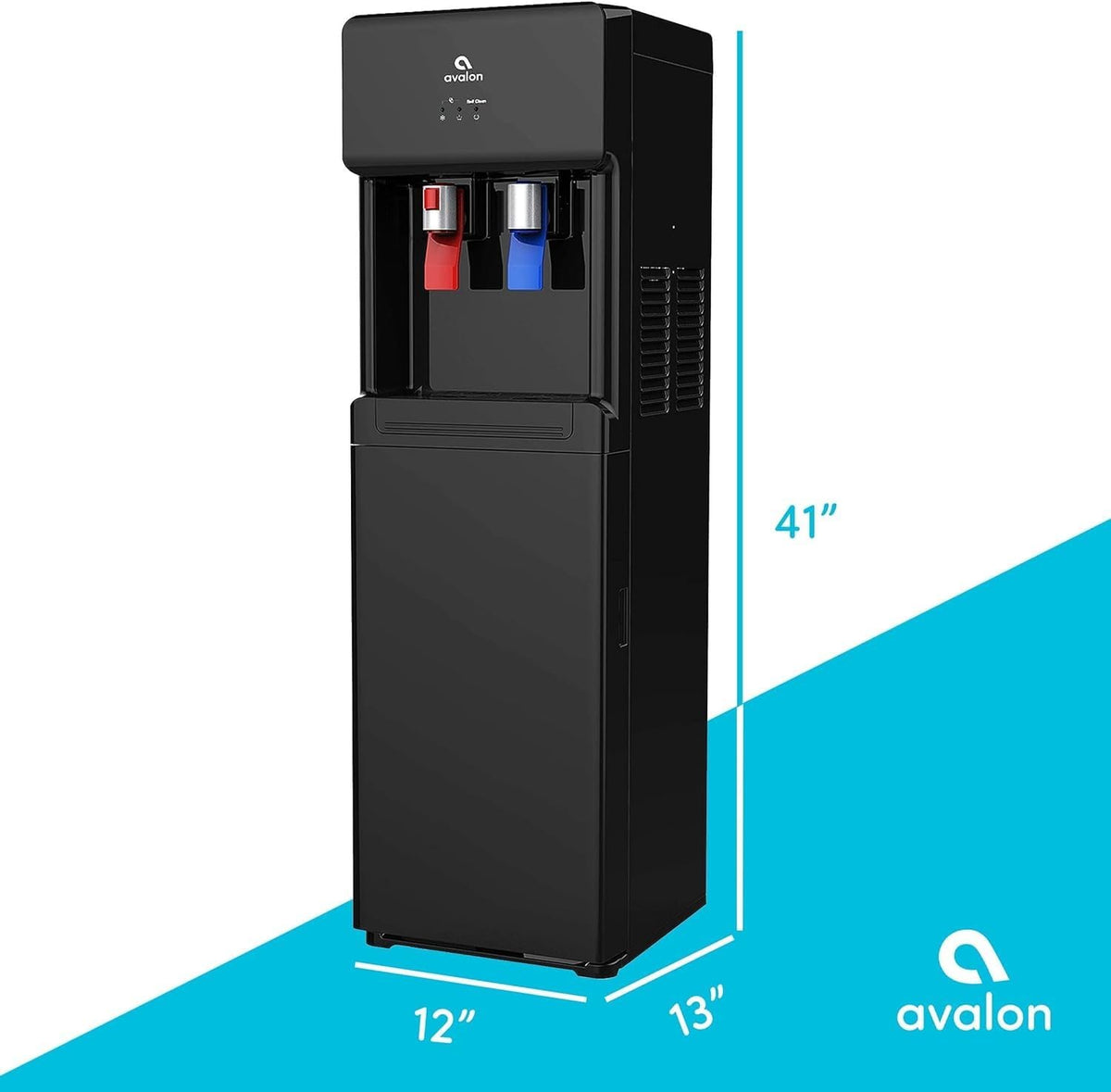 Avalon Bottom Loading Water Cooler Dispenser Hot Cold A6BLWTRCLRBLK