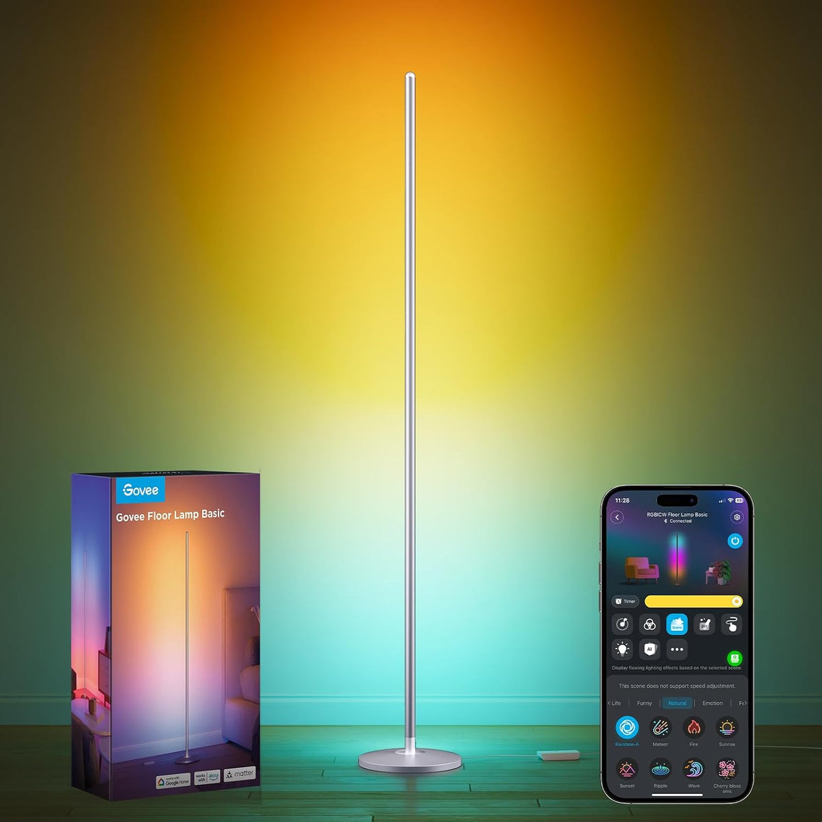 Govee RGBIC Floor Lamp Basic 1000lm H6076A