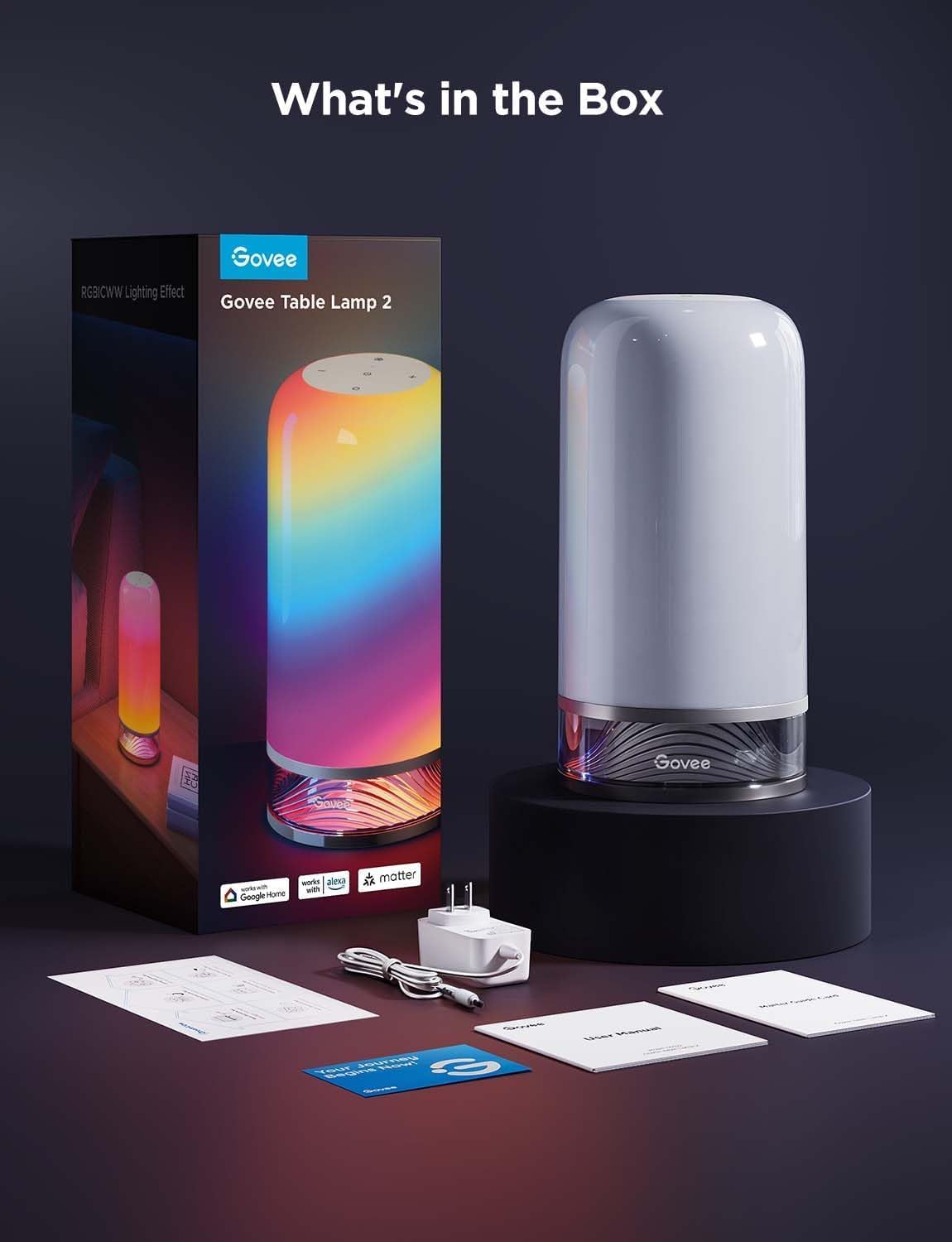 Govee RGBIC Smart Table Lamp 2 H6022