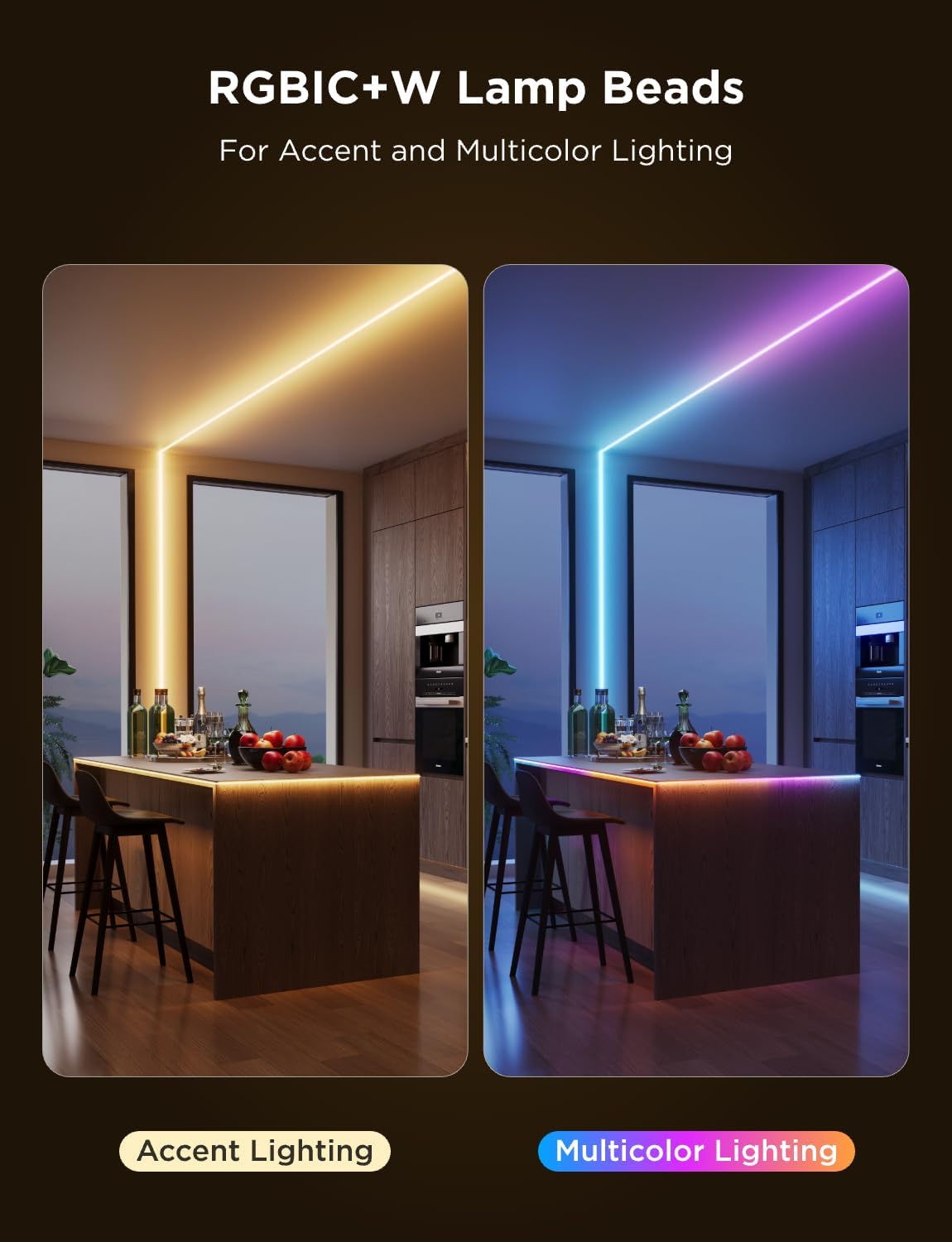 Govee COB LED Strip Light Pro RGBICW WiFi H61E5