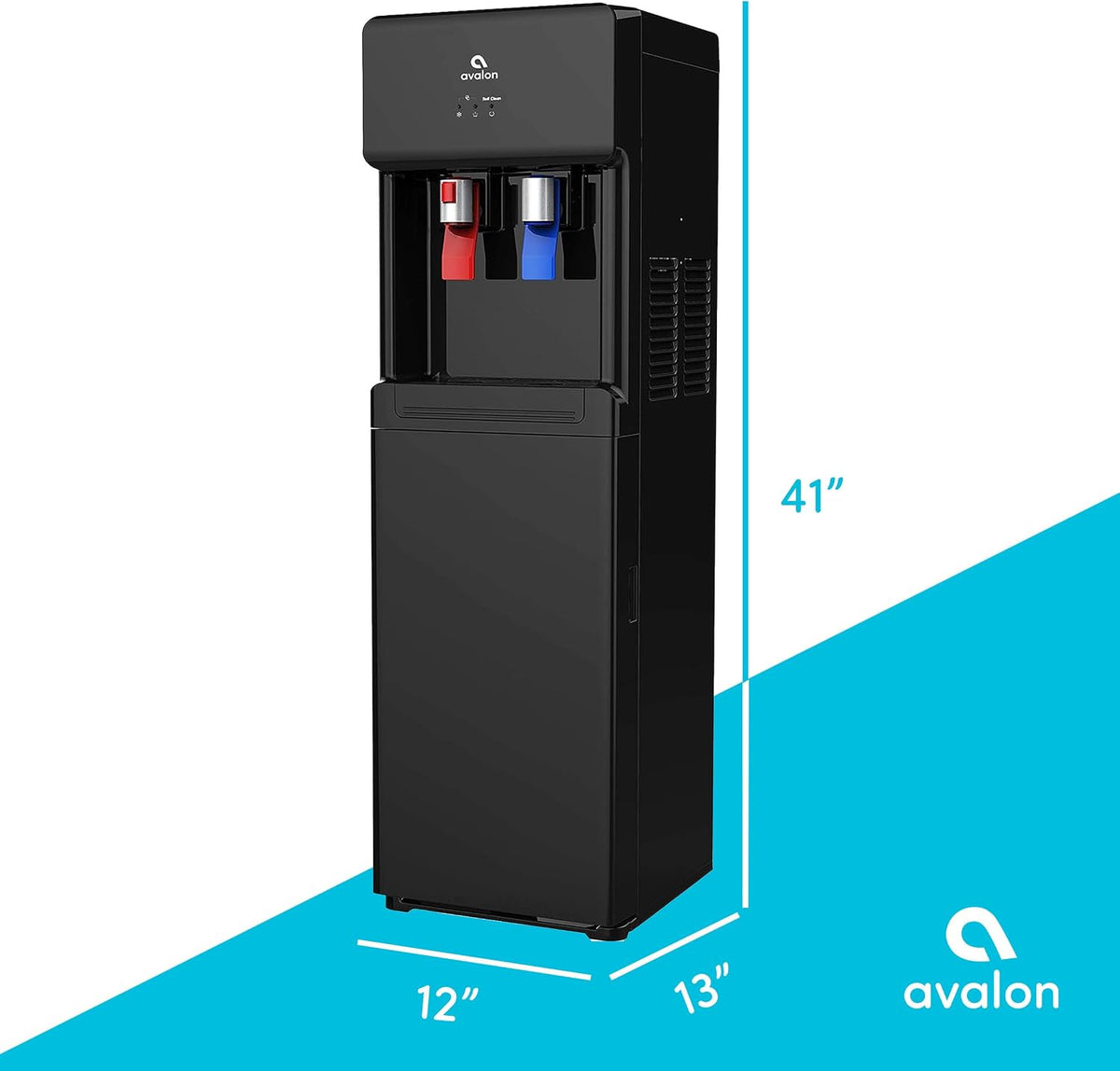 Avalon Self Cleaning Bottleless Water Cooler Dispenser Black A7BOTTLELESSBLK
