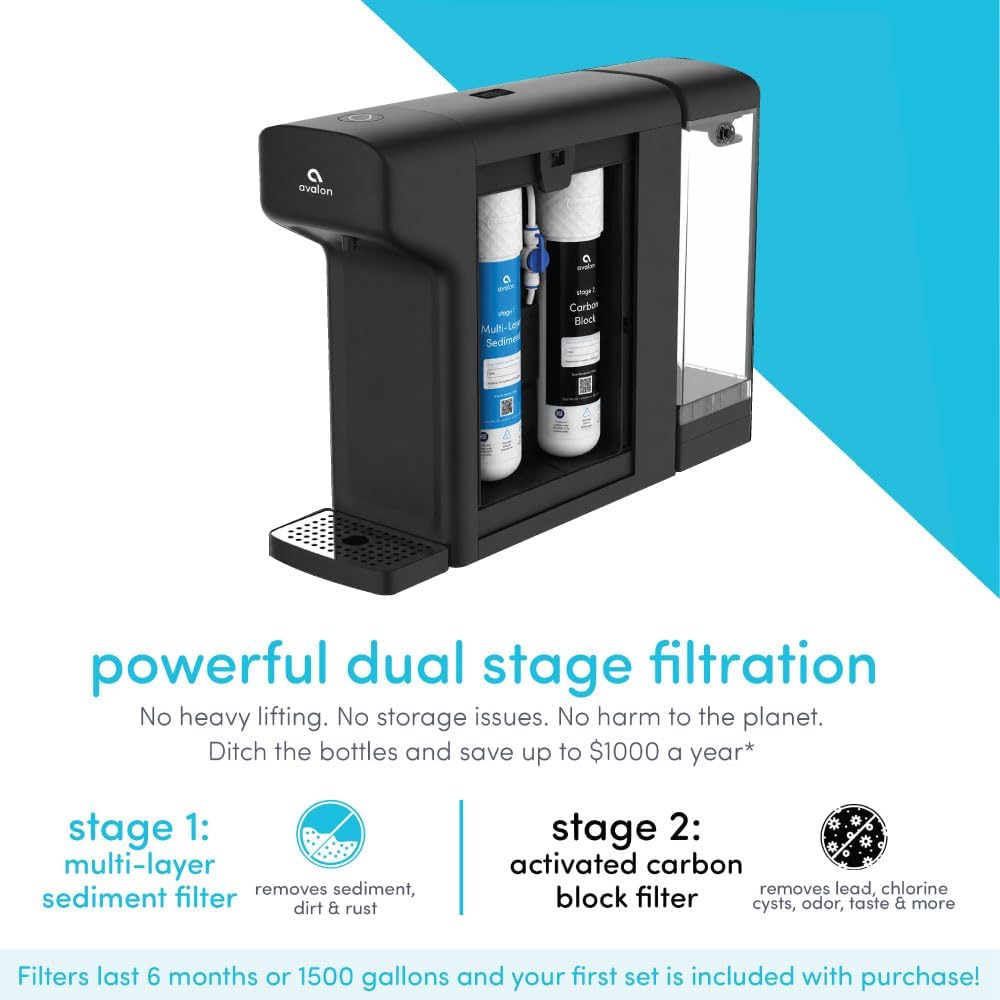 Avalon Countertop Water Filter System Black A31