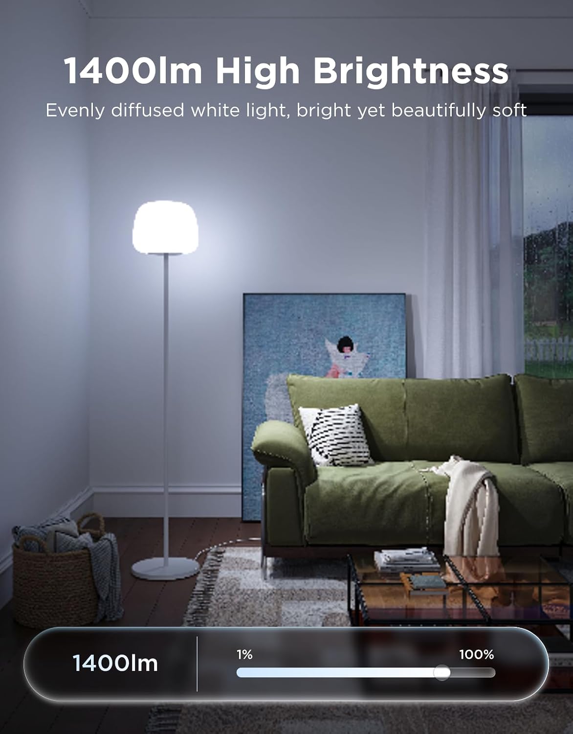 Govee Lantern Floor Lamp Halo Gradient RGBIC H1630