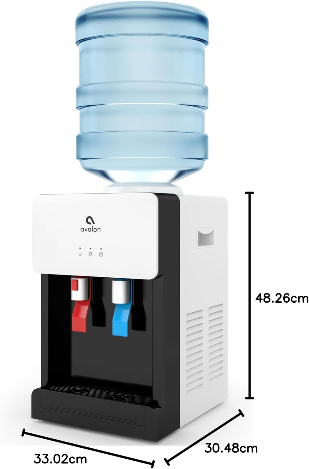 Avalon Countertop Top Loading Water Cooler Dispenser Hot Cold A1CTWTRCLRWHT
