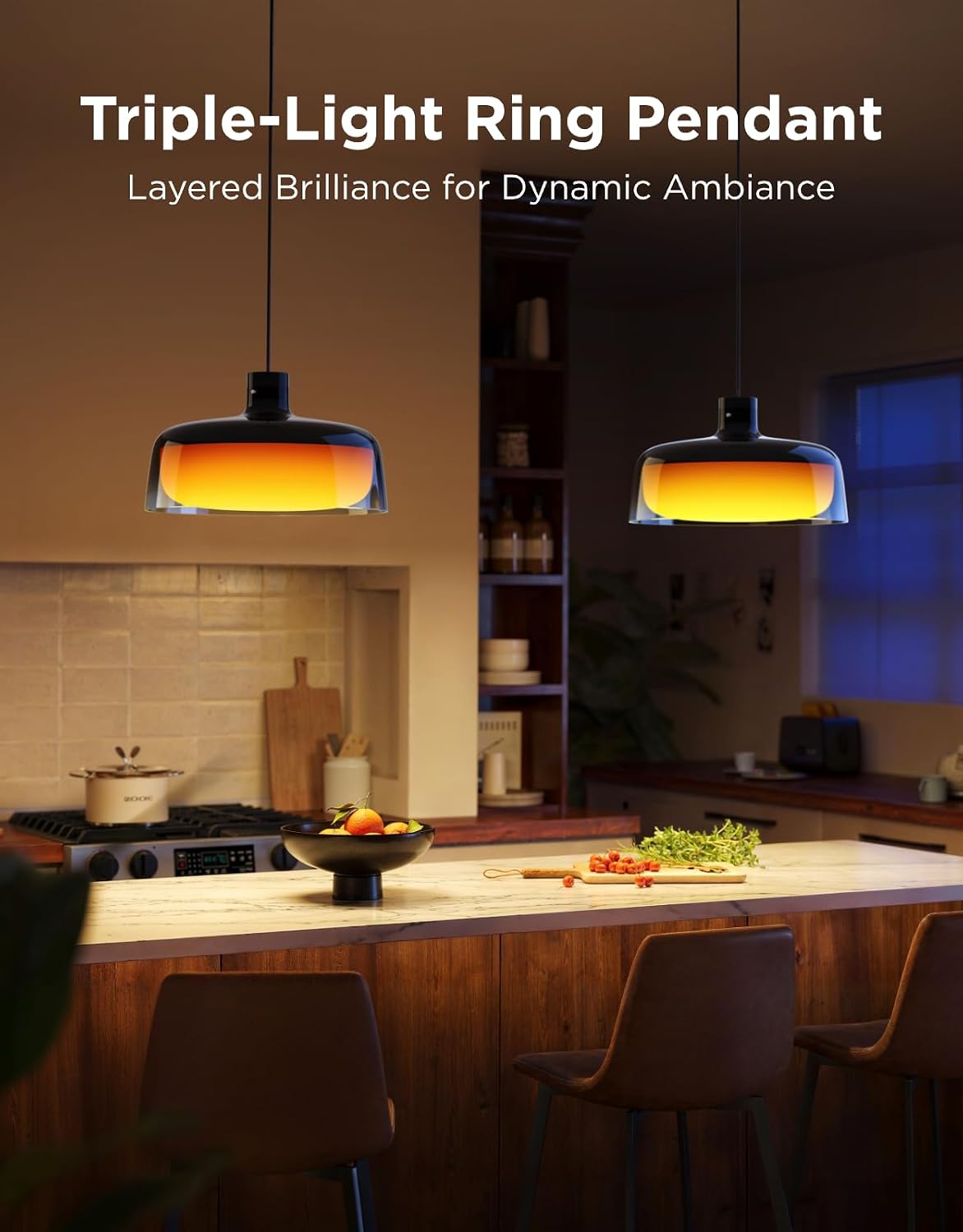 Govee Pendant Light Three-Layer RGBIC Smart Lighting H60C1