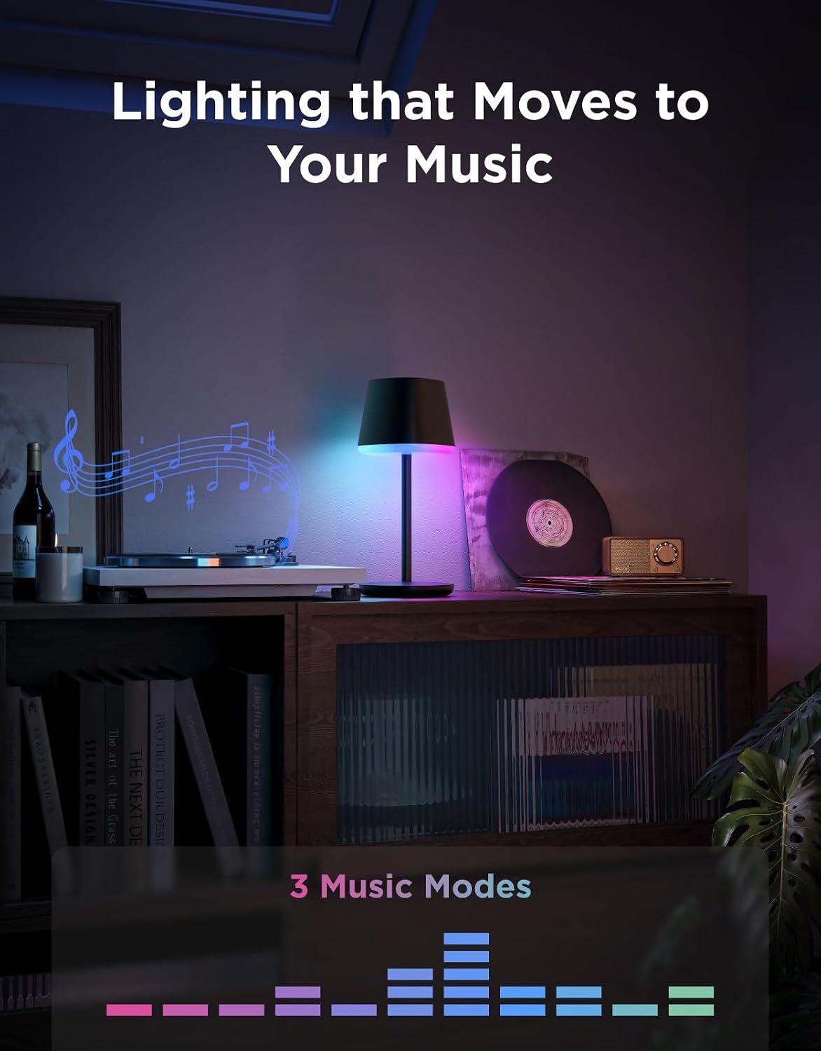 Govee Smart Cordless Table Lamp Classic RGBIC H1741
