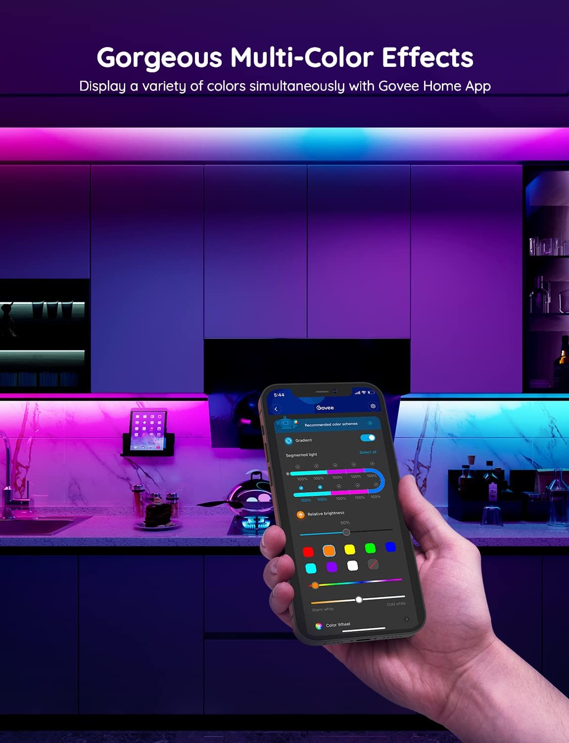 Govee Smart LED Strip Lights RGBIC WiFi H619A