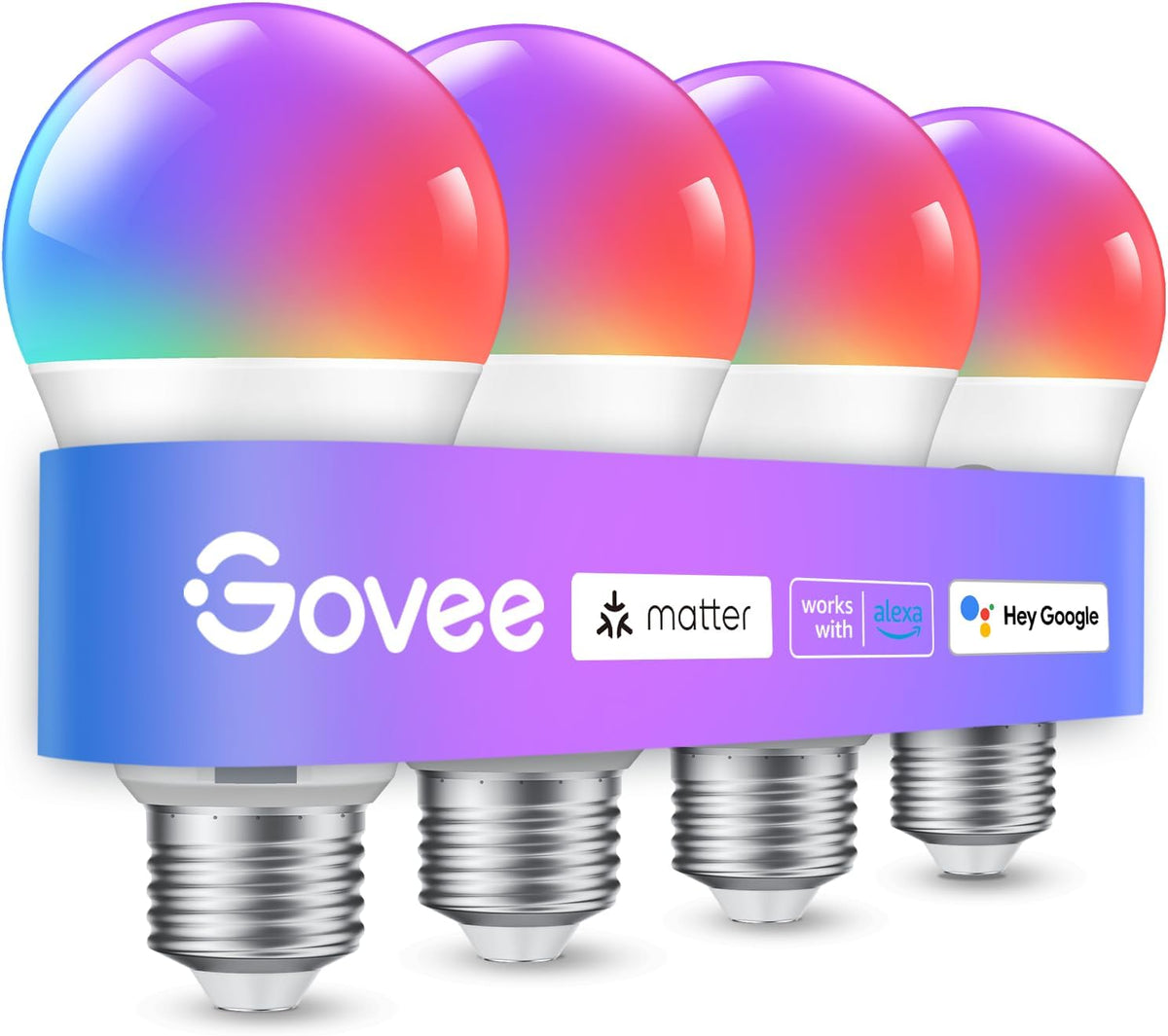 Govee A19 Smart LED Light Bulbs 800-Lumen H6008