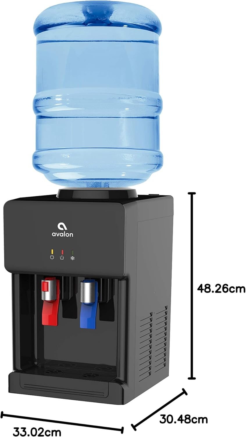 Avalon Countertop Top Loading Water Cooler Dispenser Black