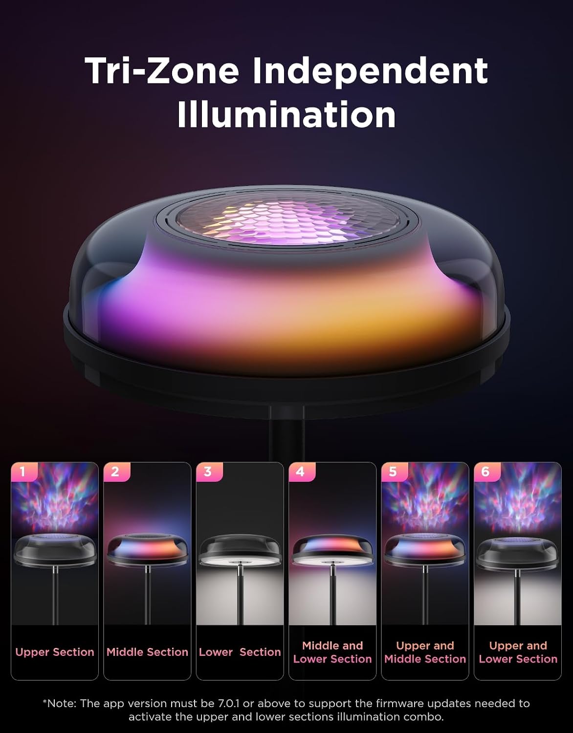 Govee Uplighter Floor Lamp RGBIC Nebula Effect H60B3