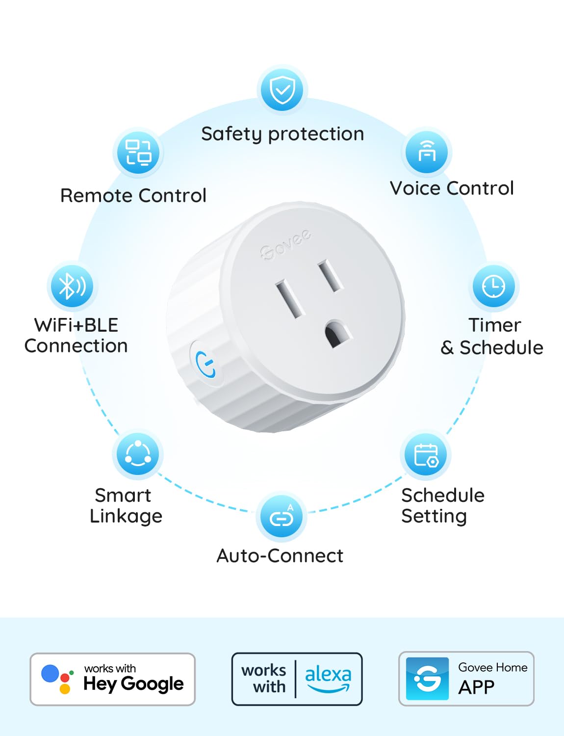 Govee Smart Plug Globe Outlet B5081