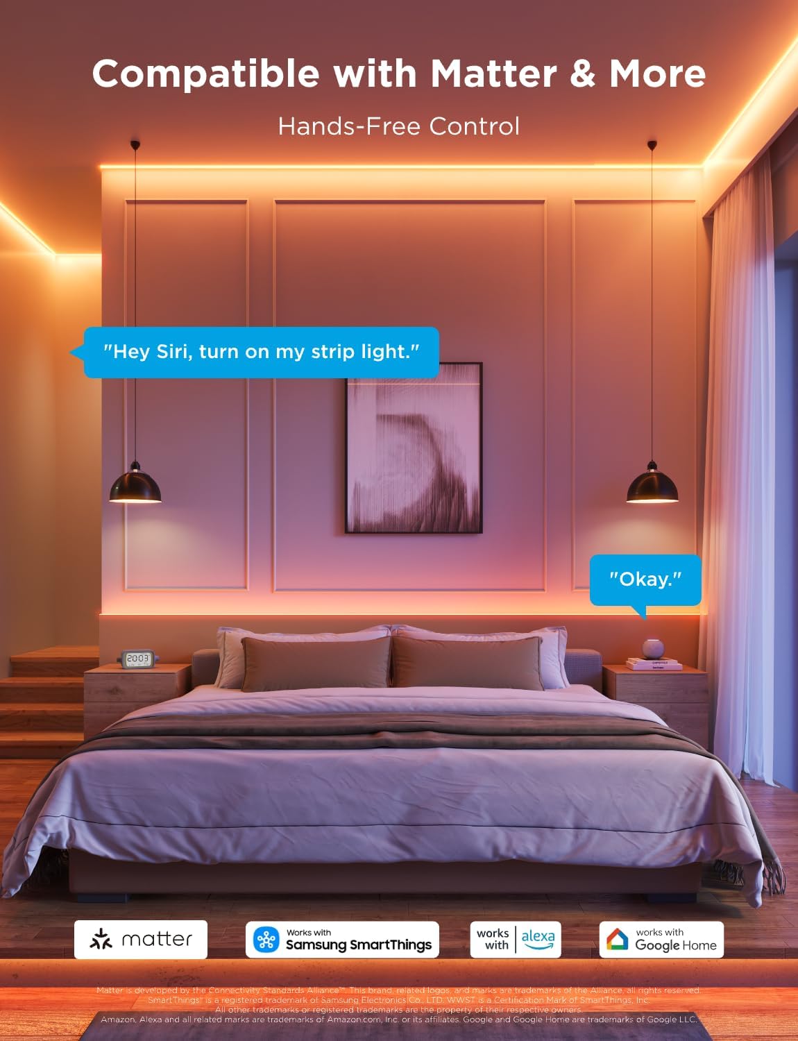 Govee COB LED Strip Light Pro RGBICW WiFi H61E5