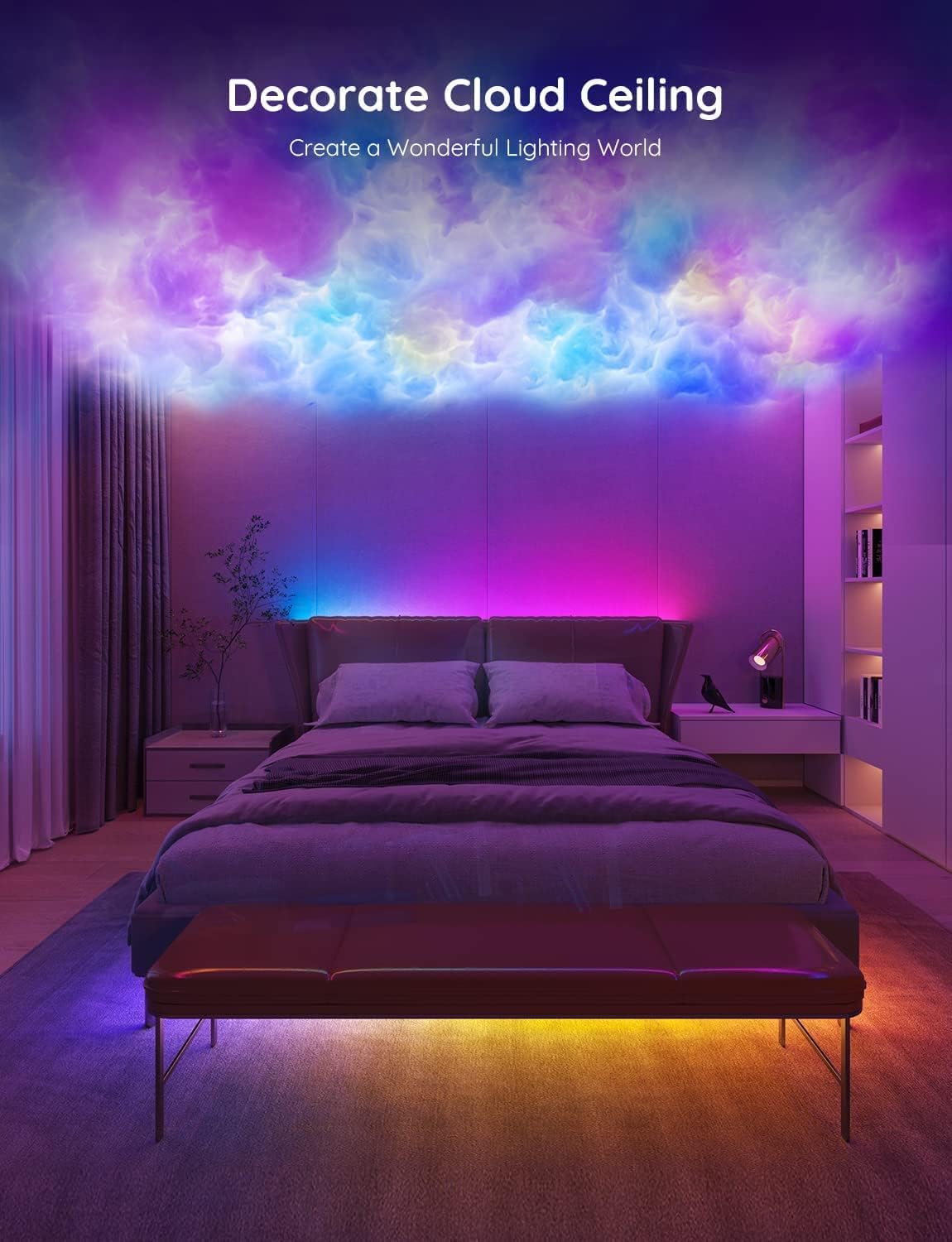 Govee RGBIC LED Strip Lights WiFi App Control H618F