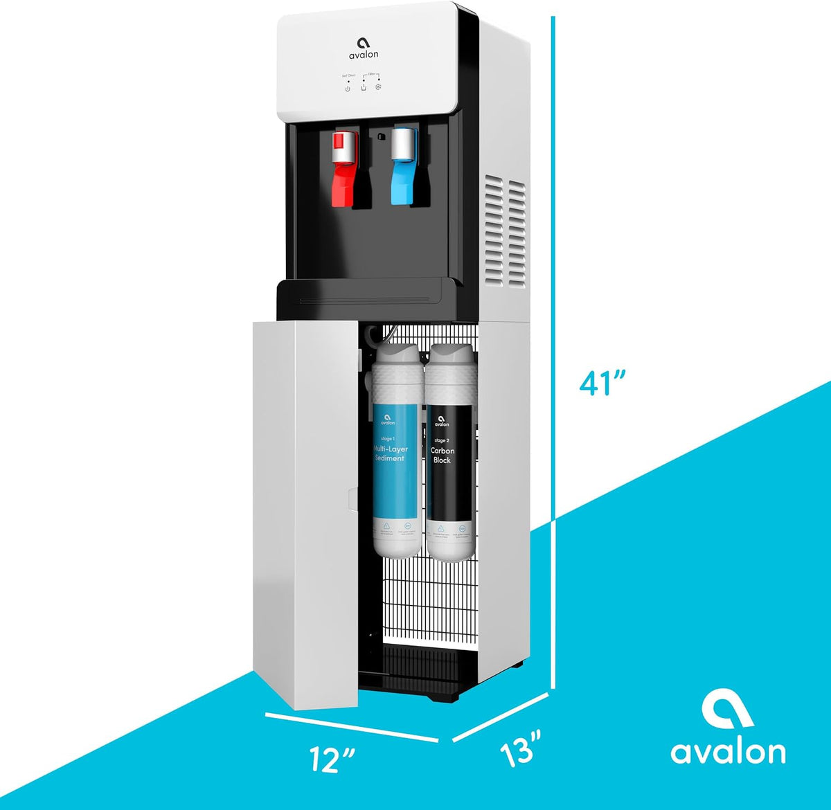 Avalon Self Cleaning Bottleless Water Cooler Dispenser White A7BOTTLELESS
