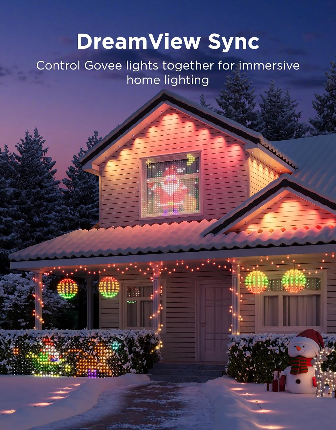 Govee 30.5cm RGBIC Ball Lights 2-Pack H6850