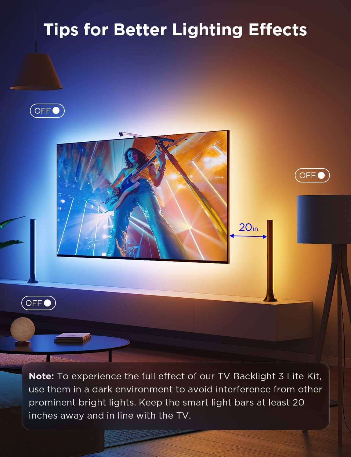 Govee TV Backlight 3 Lite Kit 3.6m RGBICW H605A