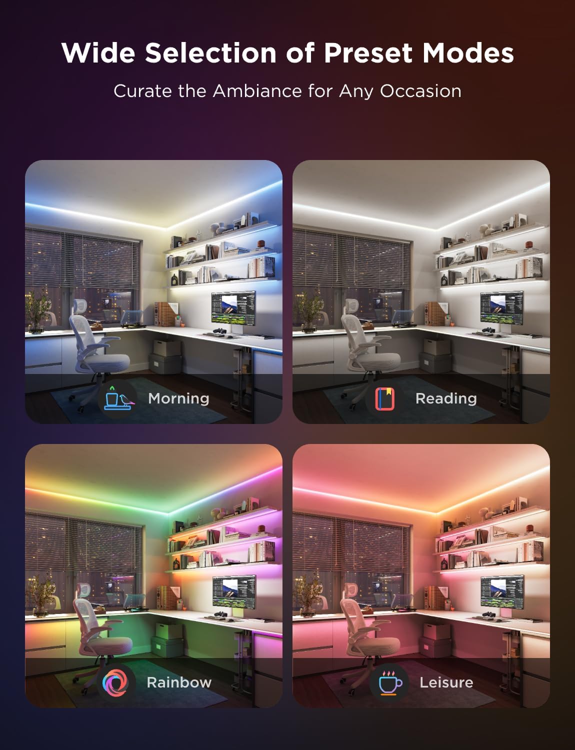 Govee COB LED Strip Light Pro RGBICW WiFi H61E5