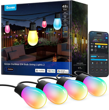 Govee S14 Outdoor String Lights 2 RGBIC LED H702A