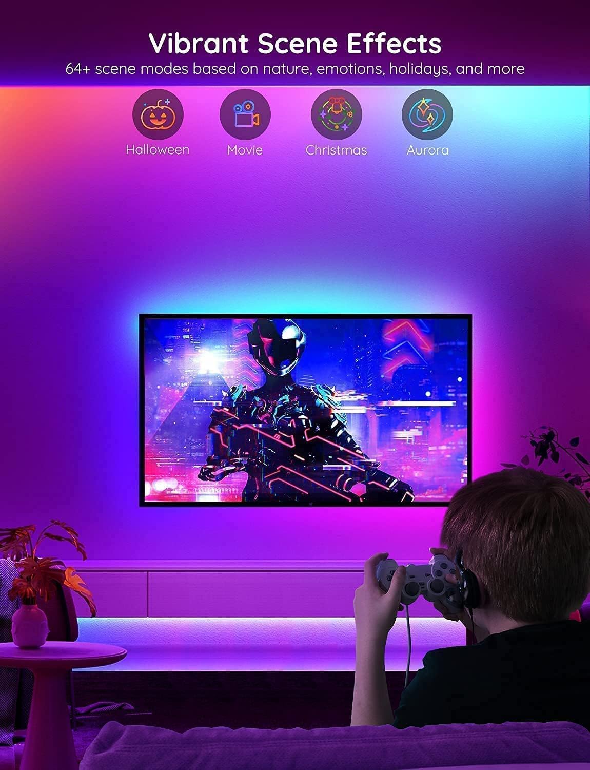 Govee RGBIC LED Strip Lights WiFi App Control H618F