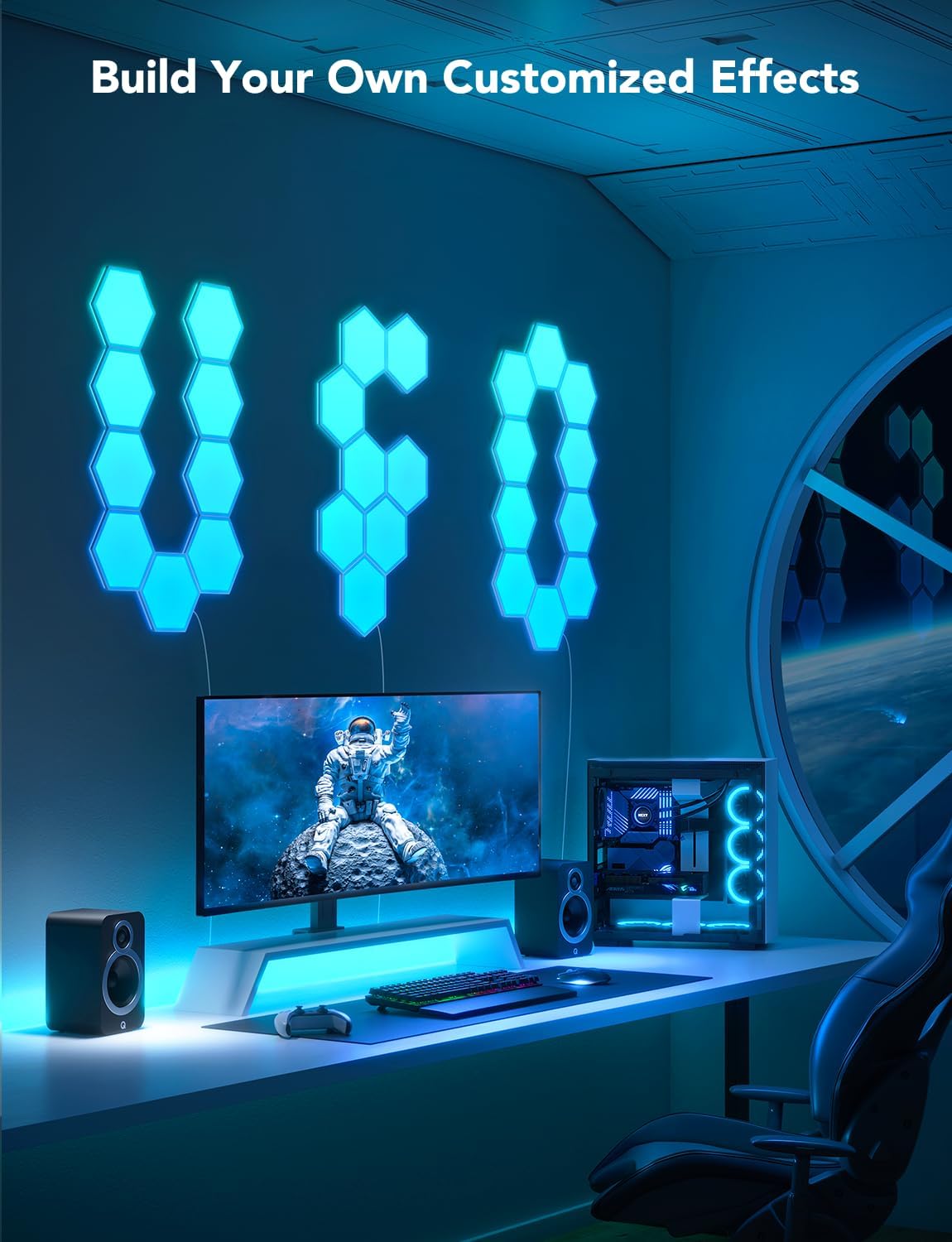 Govee Glide Hexa Light Panels RGBIC Hexagon LED Lights B6061