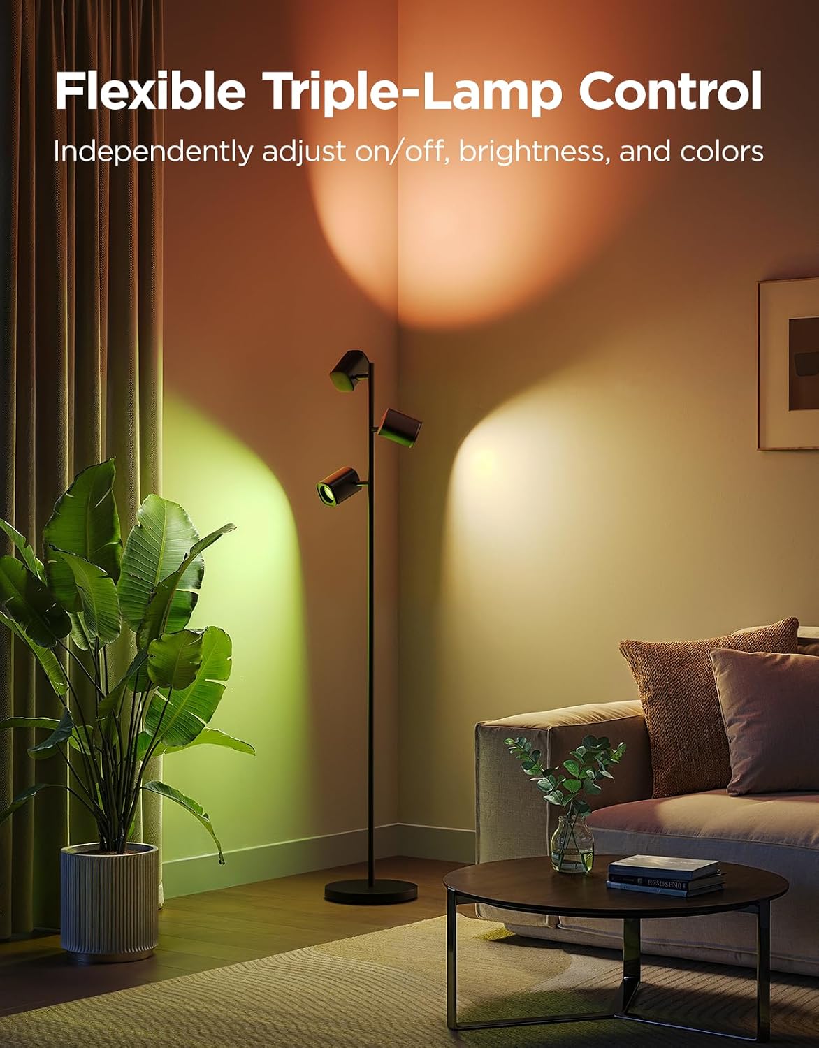Govee Tree Floor Lamp LuminBlend 3-Light H60B2