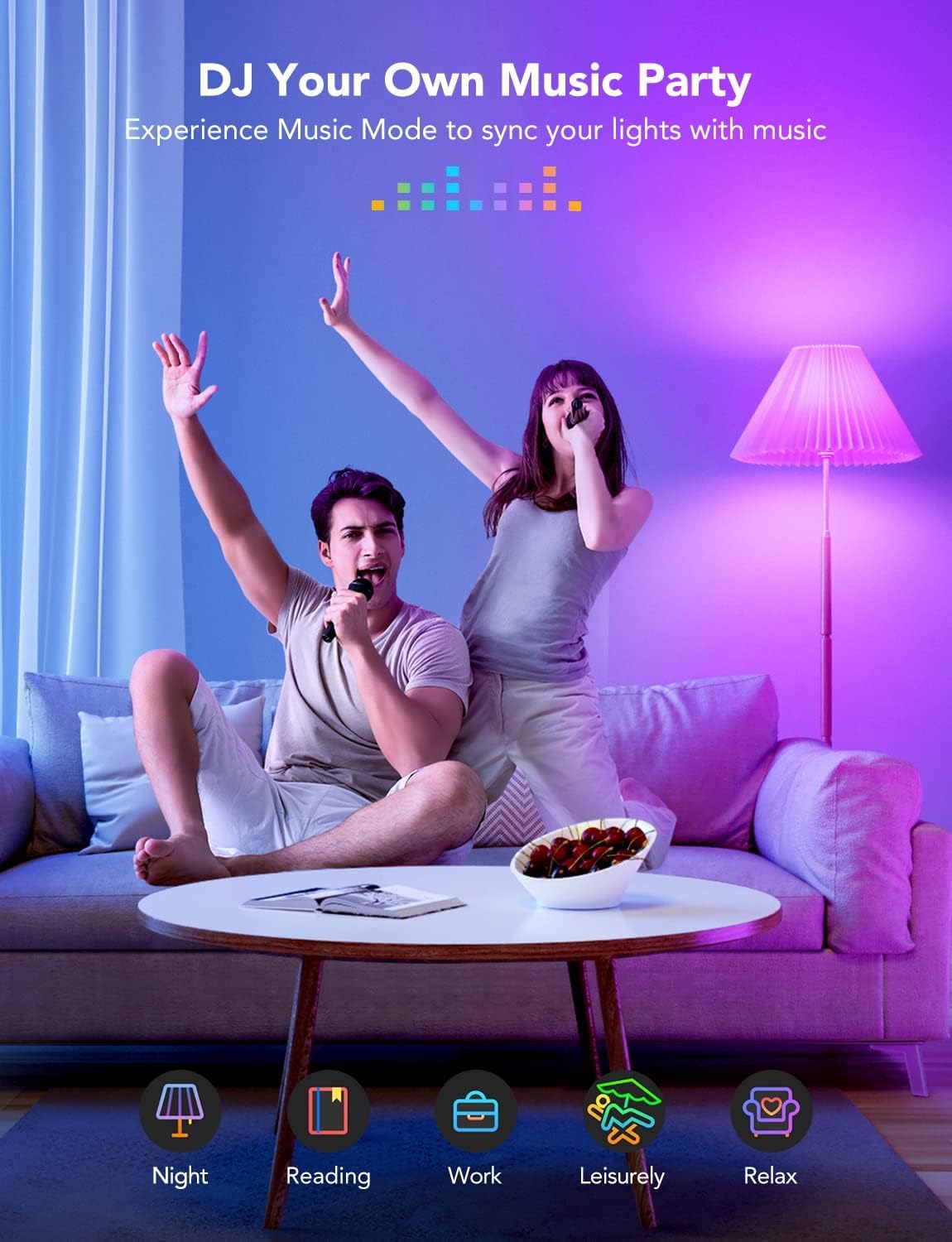 Govee A19 Smart LED Bulbs 1000LM RGBWW H6006